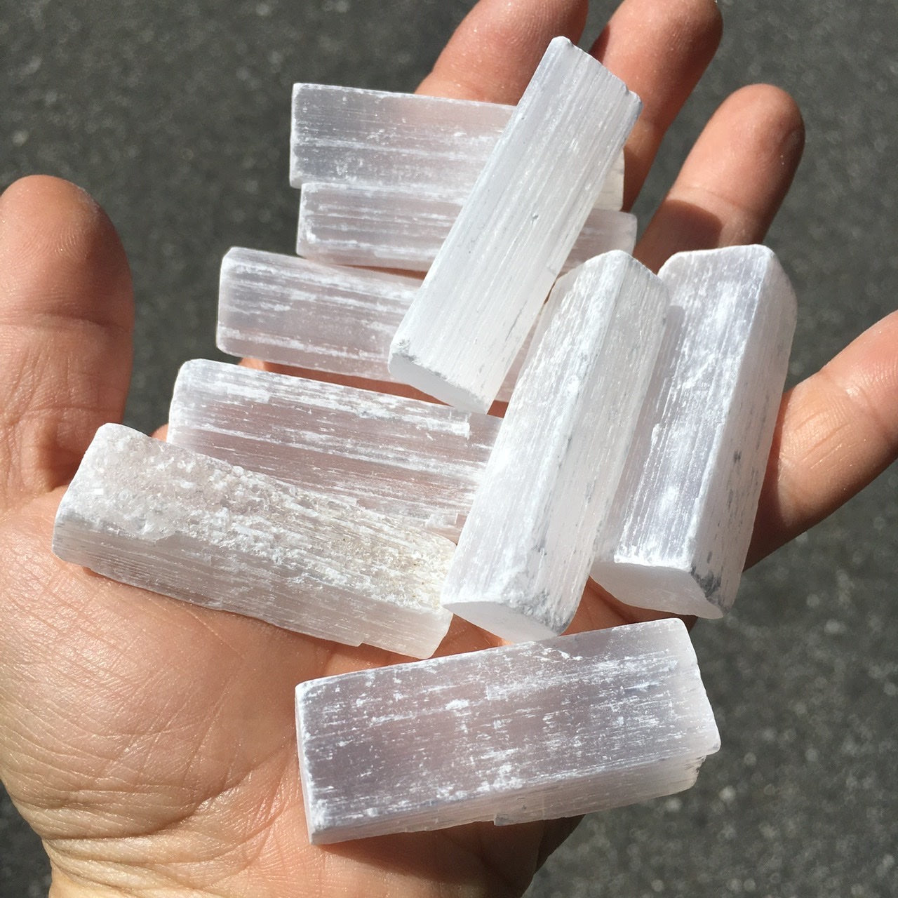 Selenite Bar, Kit of 9 (5cm)