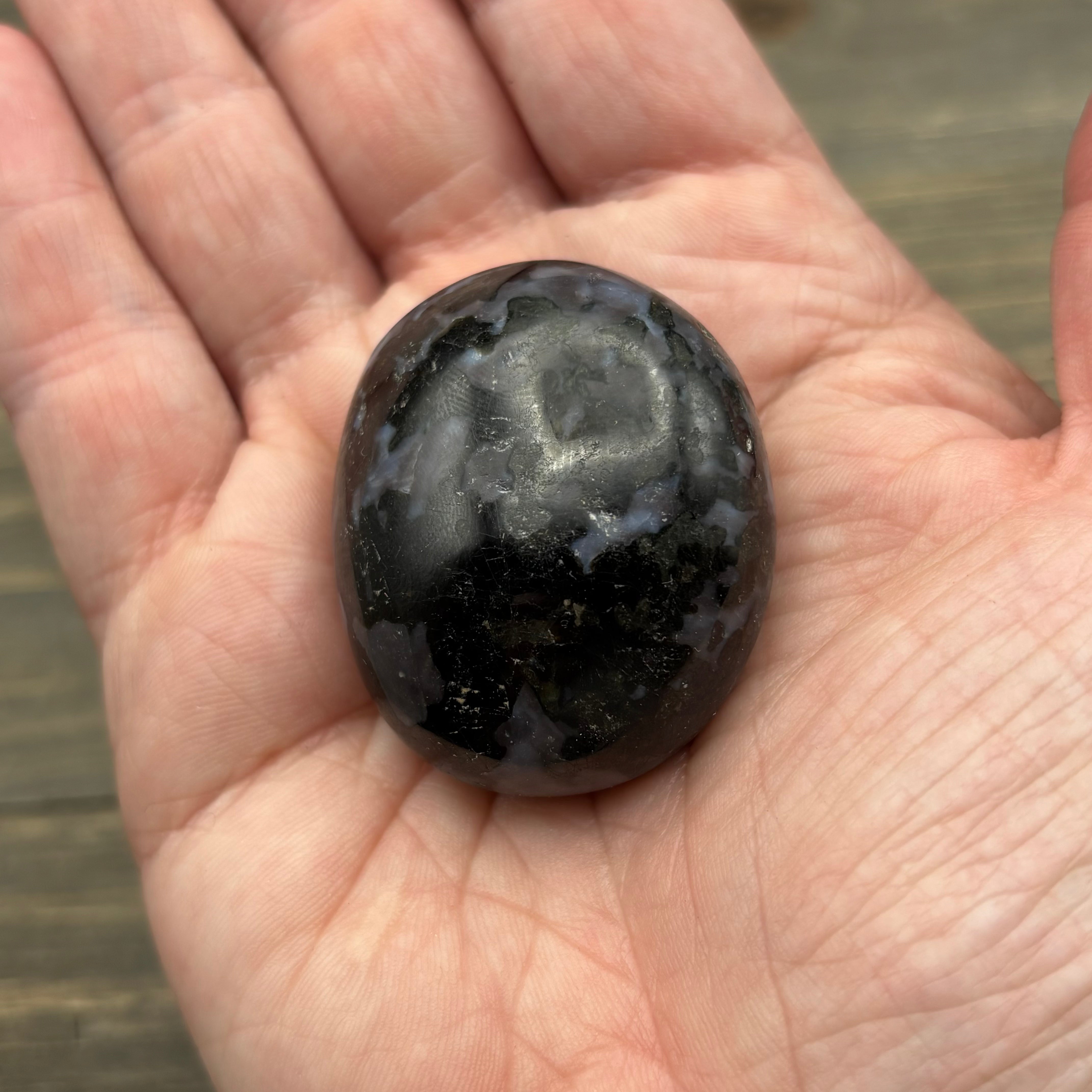 Indigo Gabbro Palm Stone