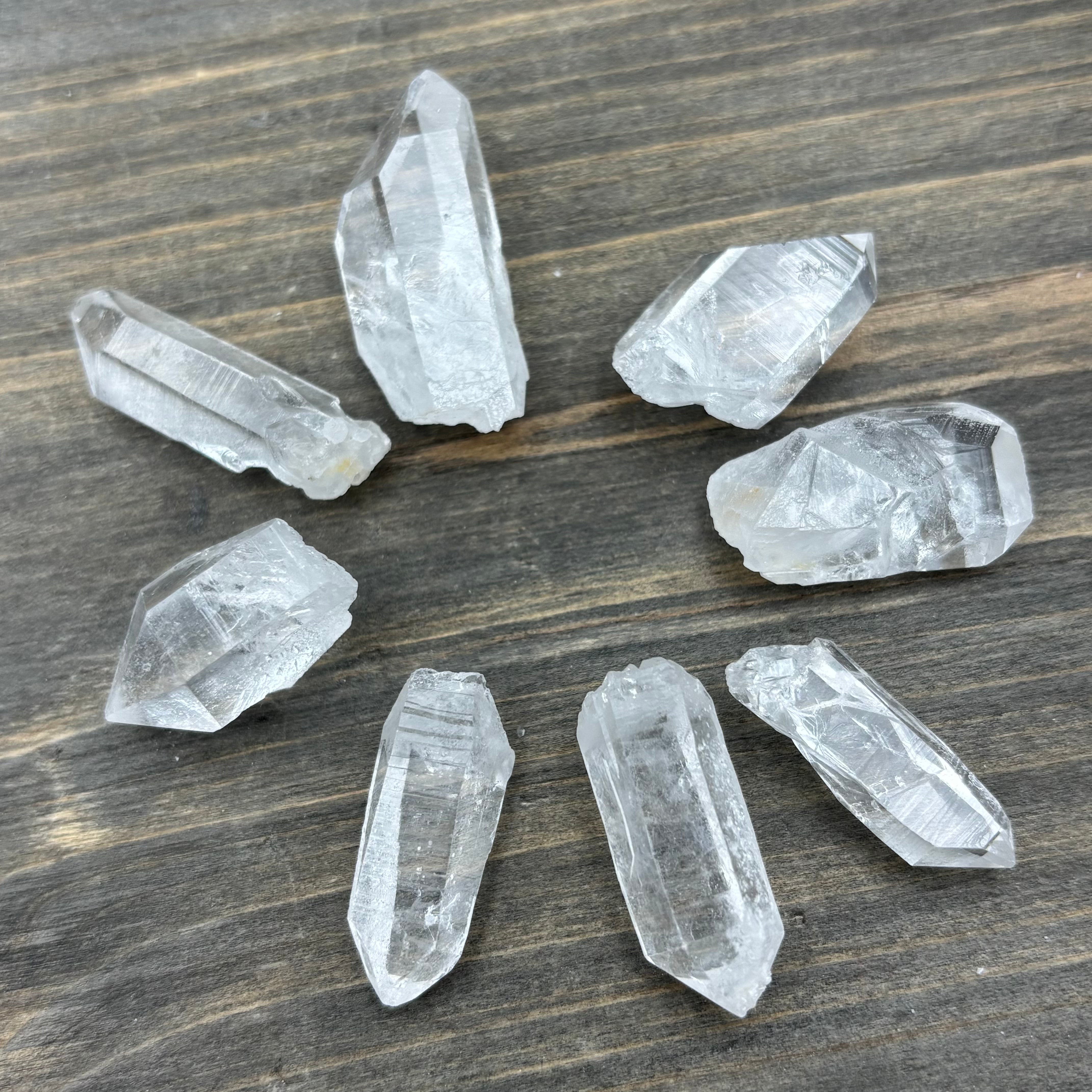 Quartz Crystal Points, Arkansas, Kit of 8