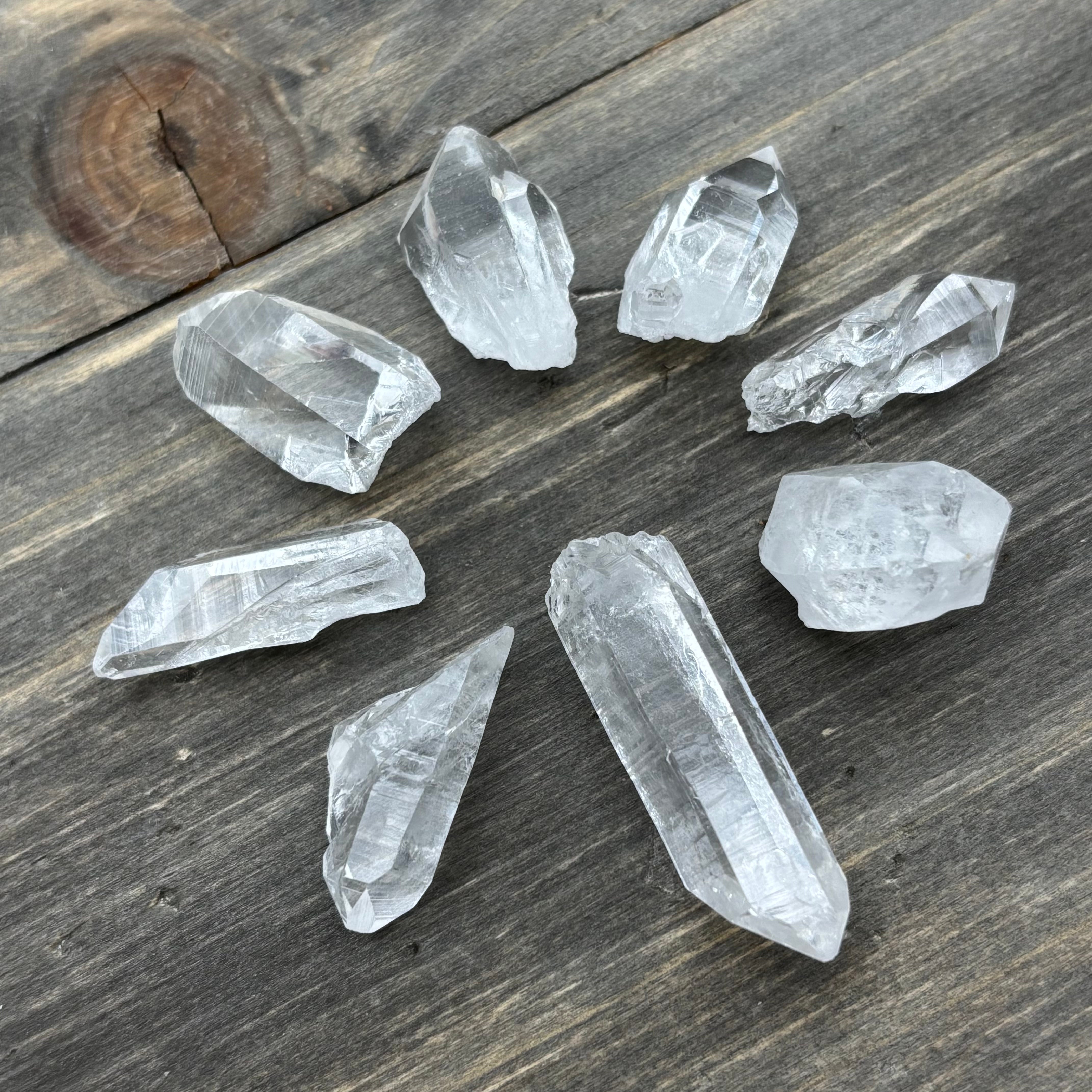 Quartz Crystal Points, Arkansas, Kit of 8