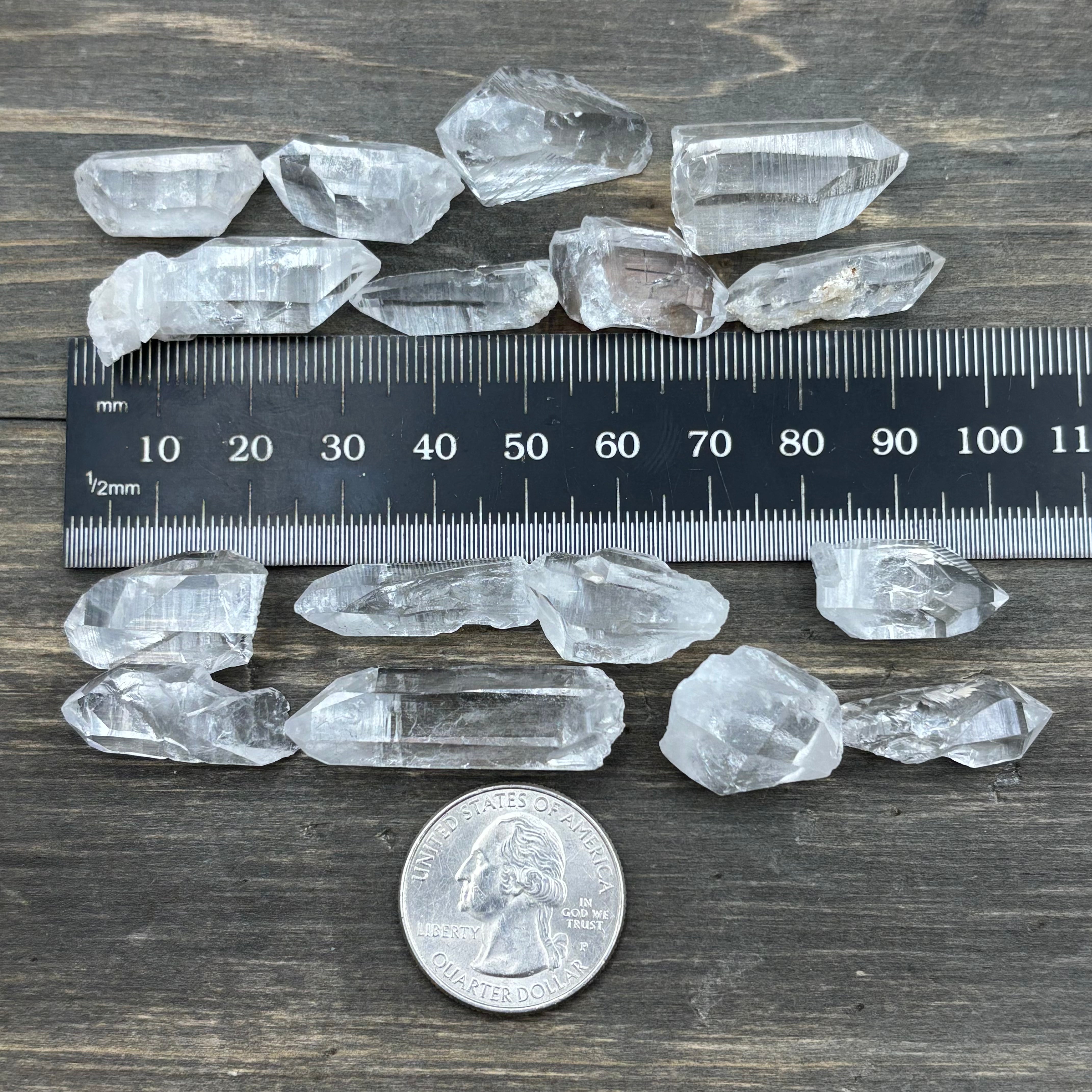 Quartz Crystal Points, Arkansas, Kit of 8