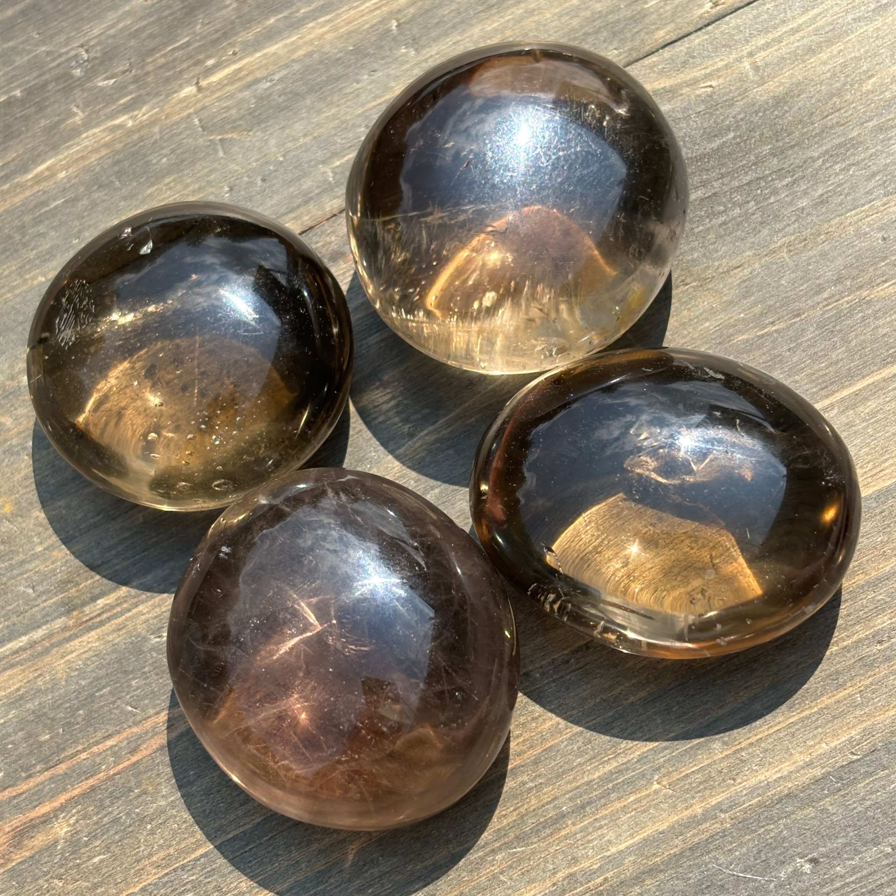 Smoky Quartz Orb, Kit of 4