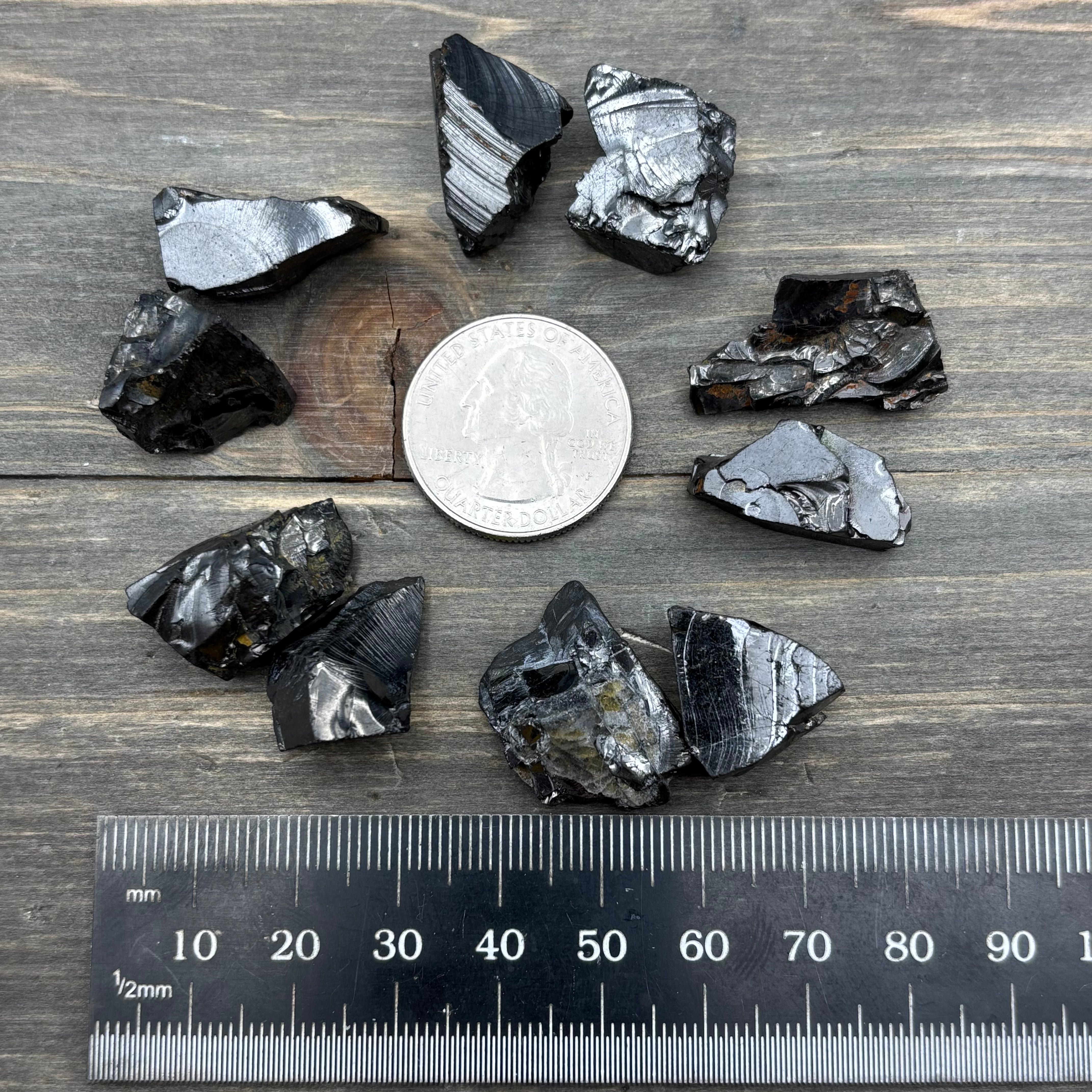 Shungite Point Pair