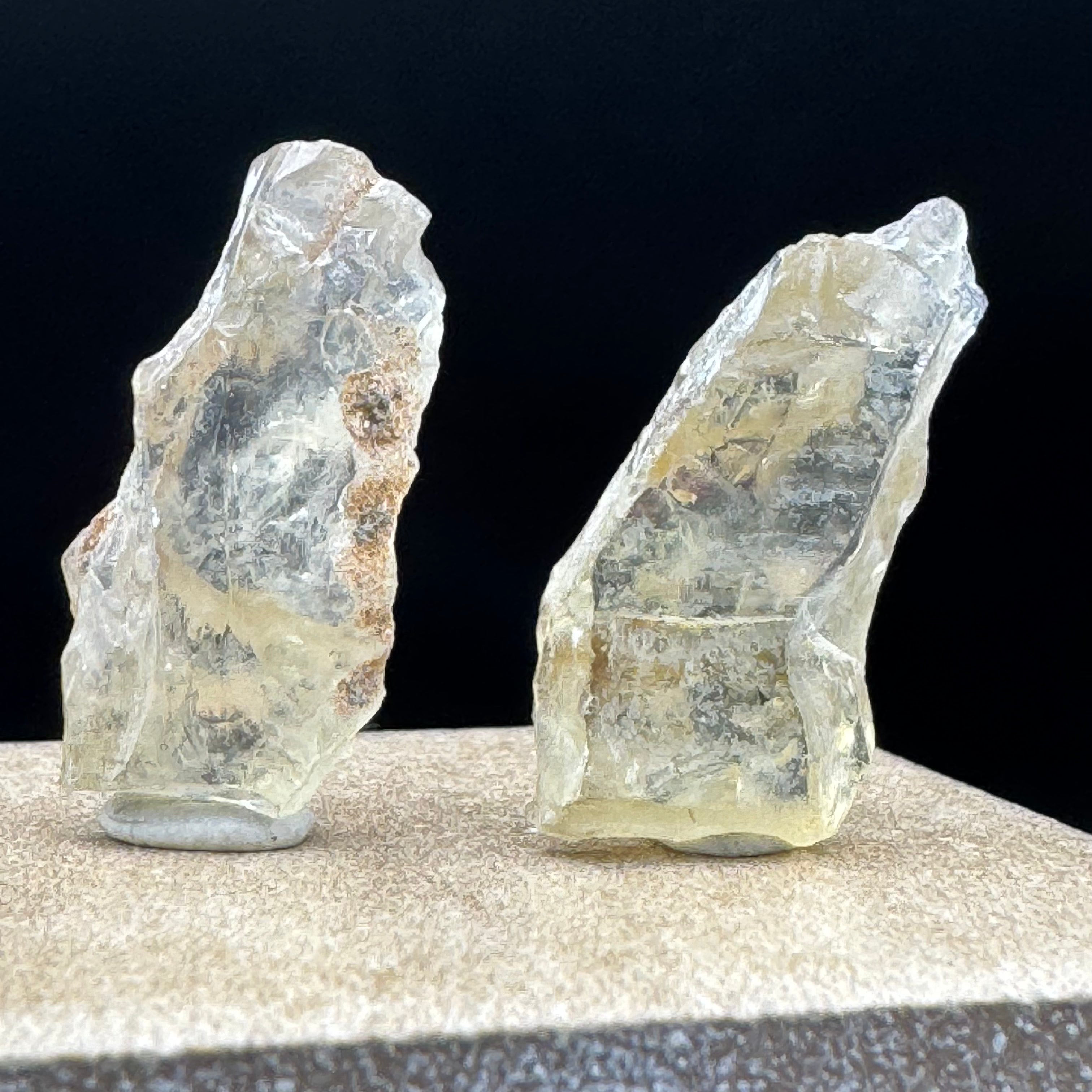 Sunstone Crystal Point Pair