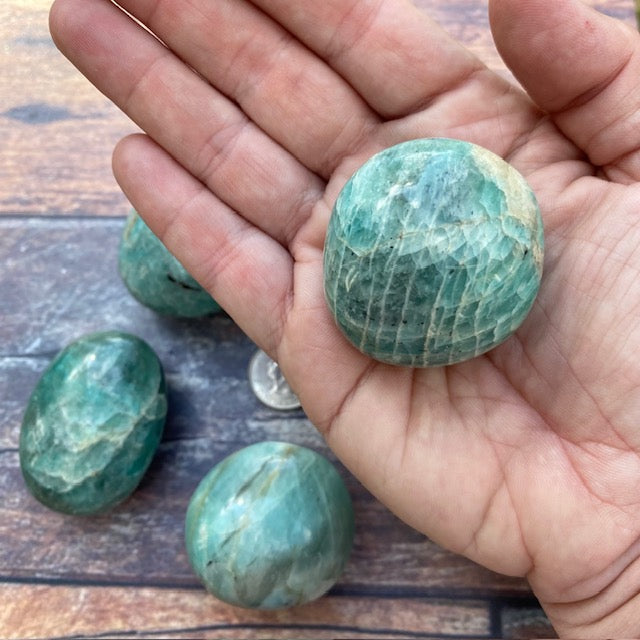 Amazonite Palm Stone