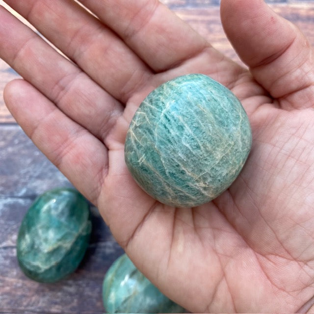 Amazonite Palm Stone