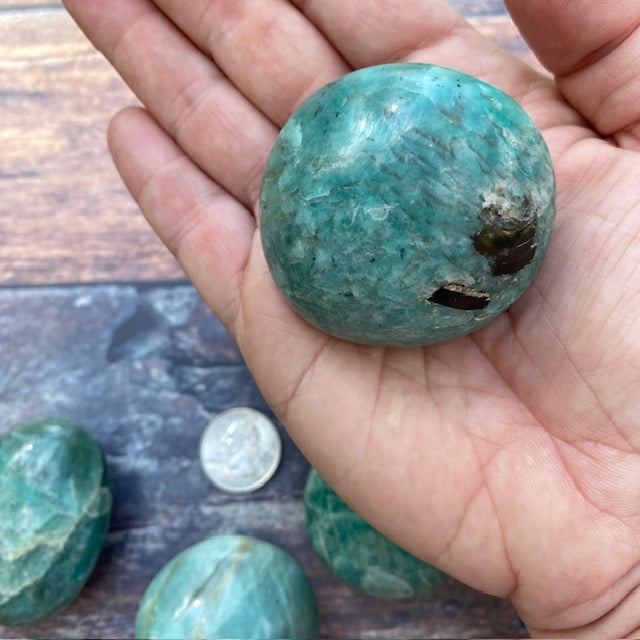 Amazonite Palm Stone