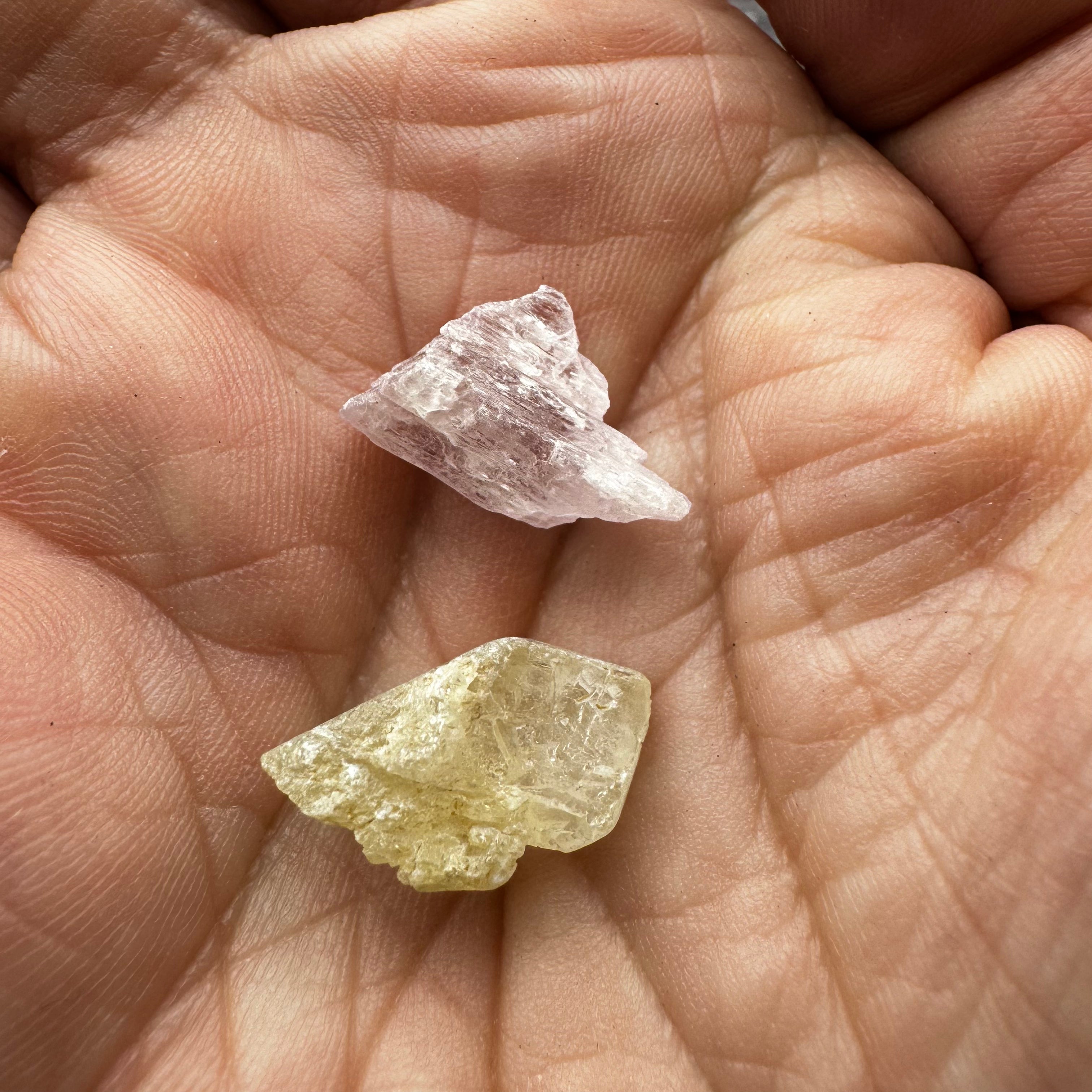 Kunzite Point Pair