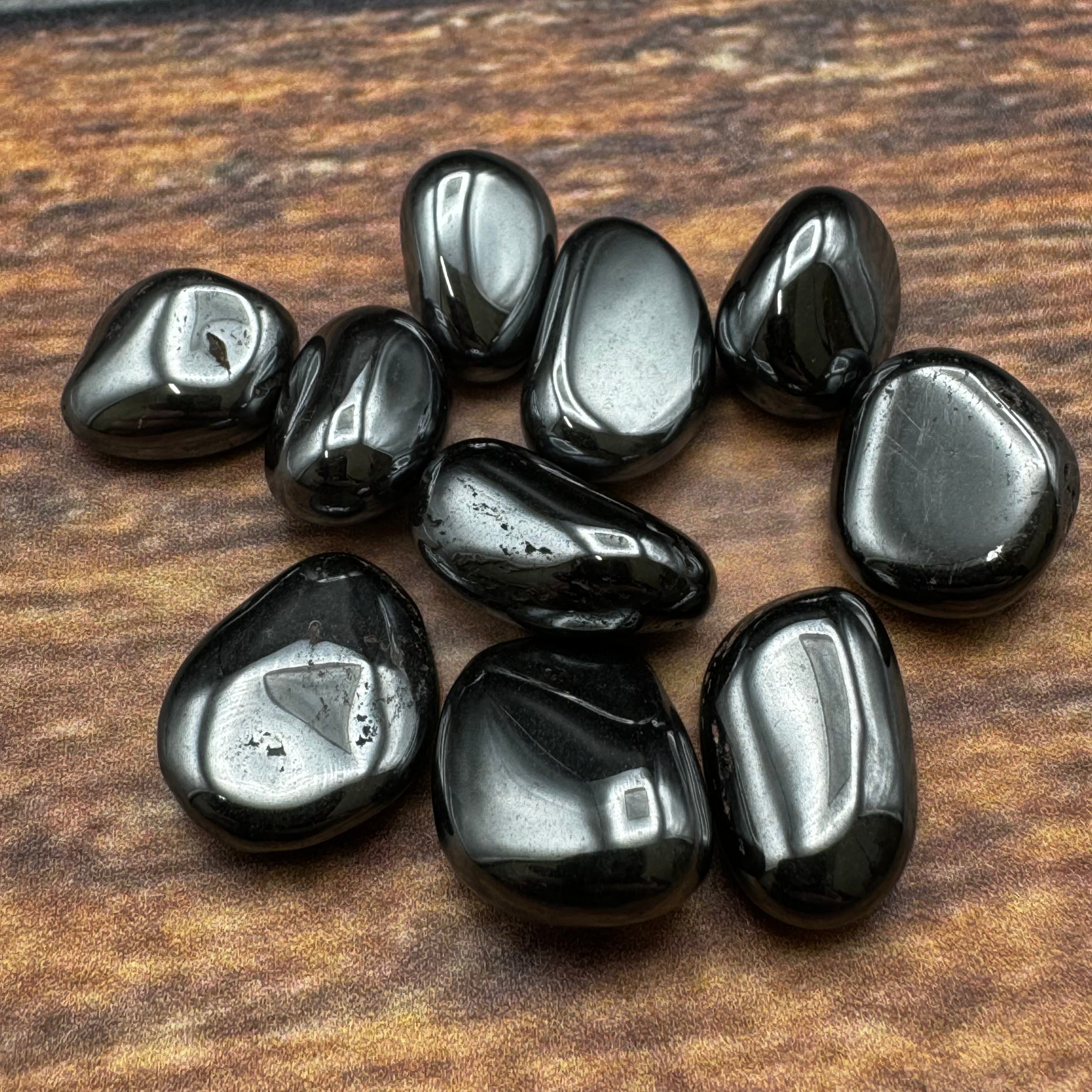 Hematite Point Pair, Polished