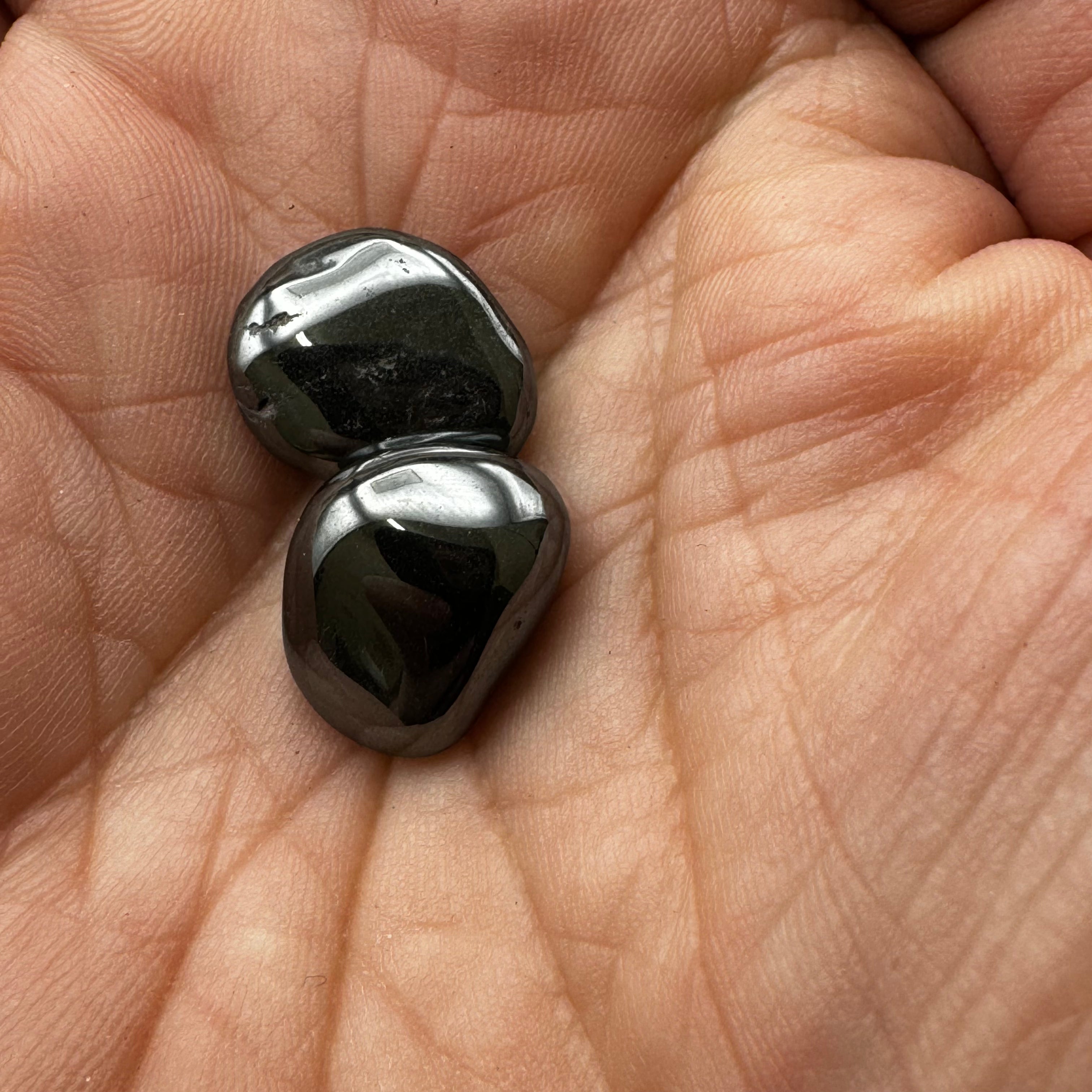 Hematite Point Pair, Polished