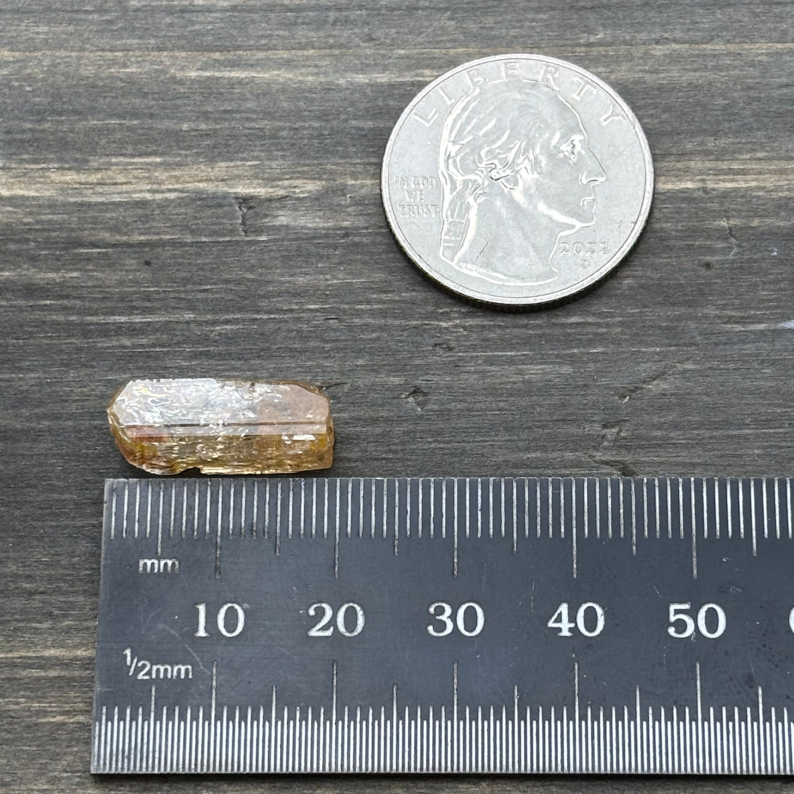 Imperial Topaz Natural Full Terminated Crystal - 214