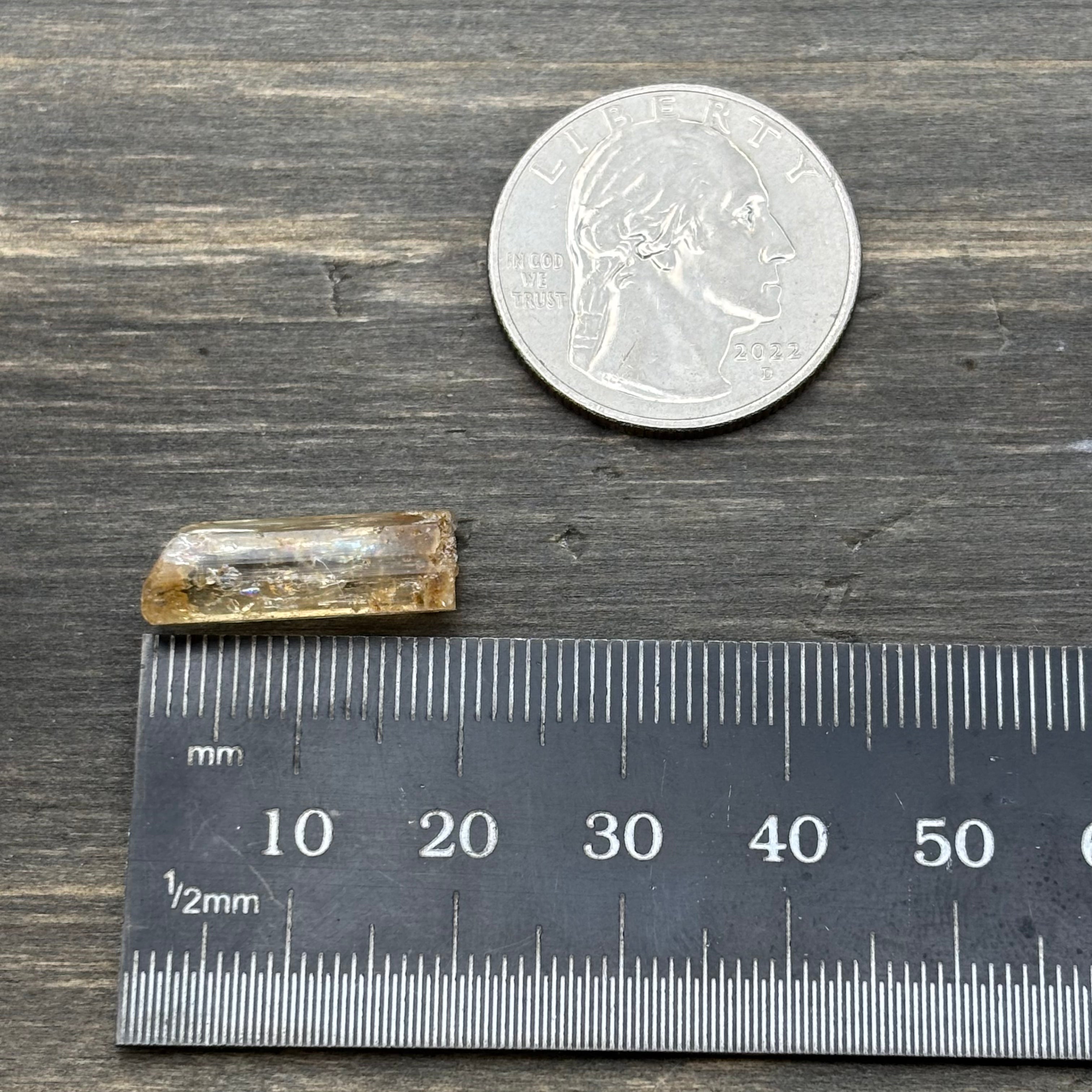 Imperial Topaz Natural Full Terminated Crystal - 215