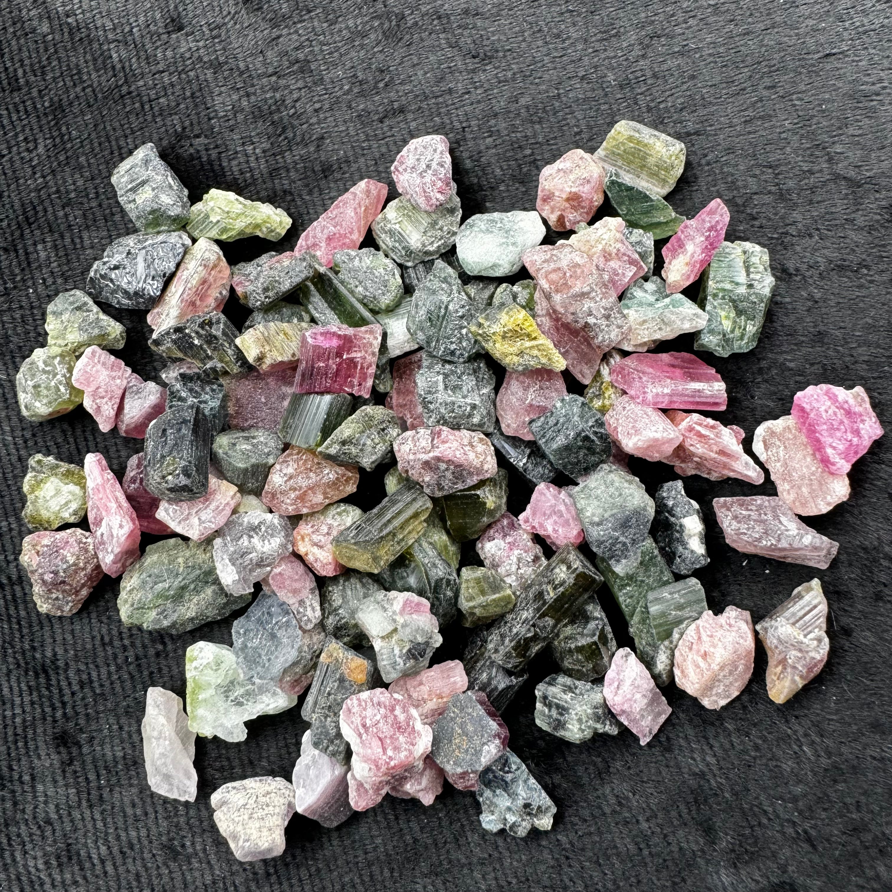 Small Multicolored Tourmaline Crystals