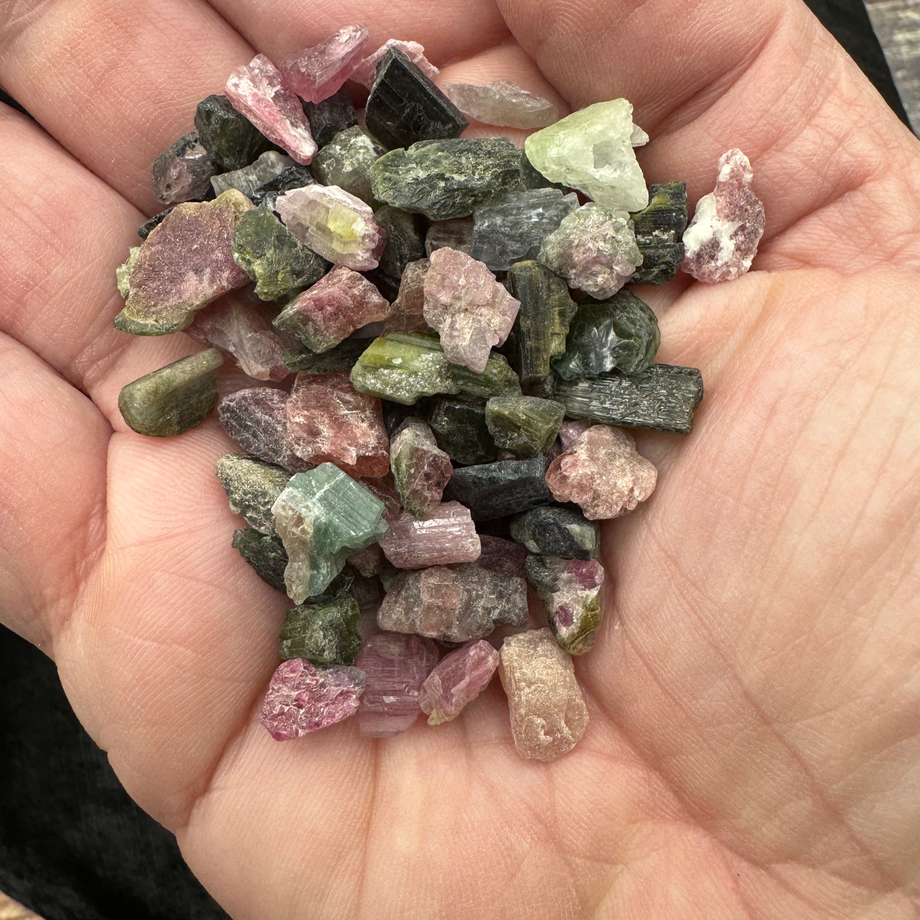 Small Multicolored Tourmaline Crystals