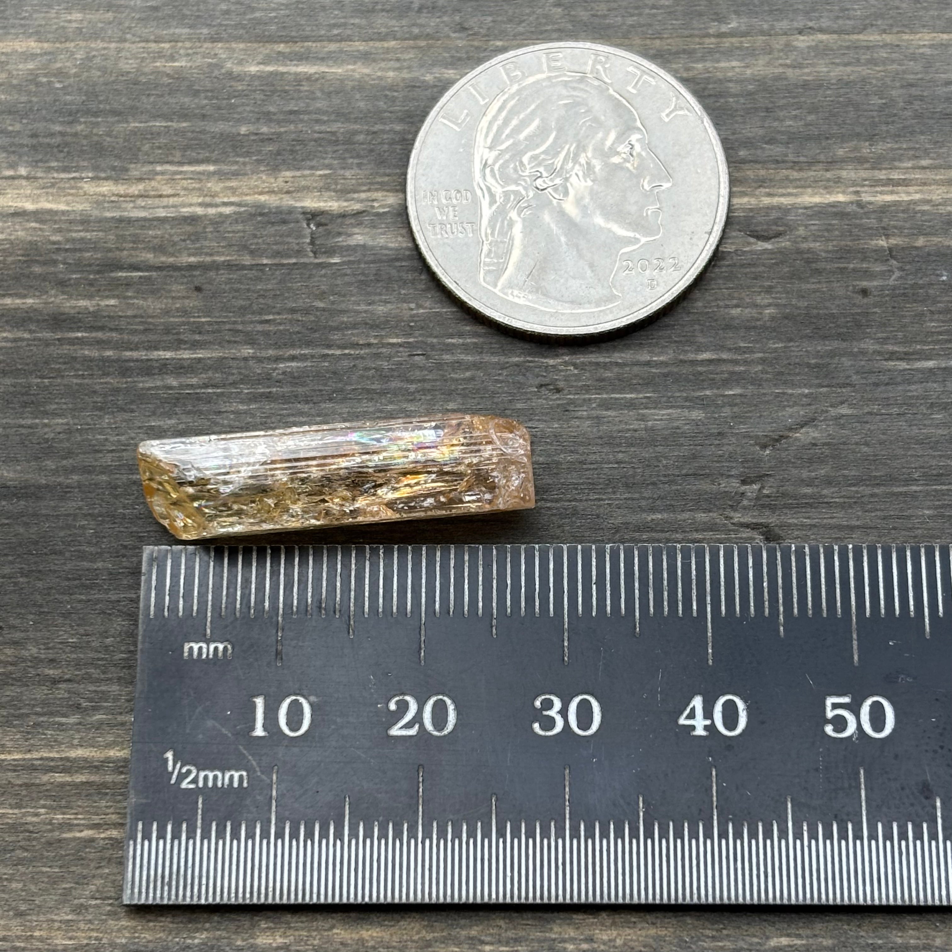 Imperial Topaz Natural Full Terminated Crystal - 217