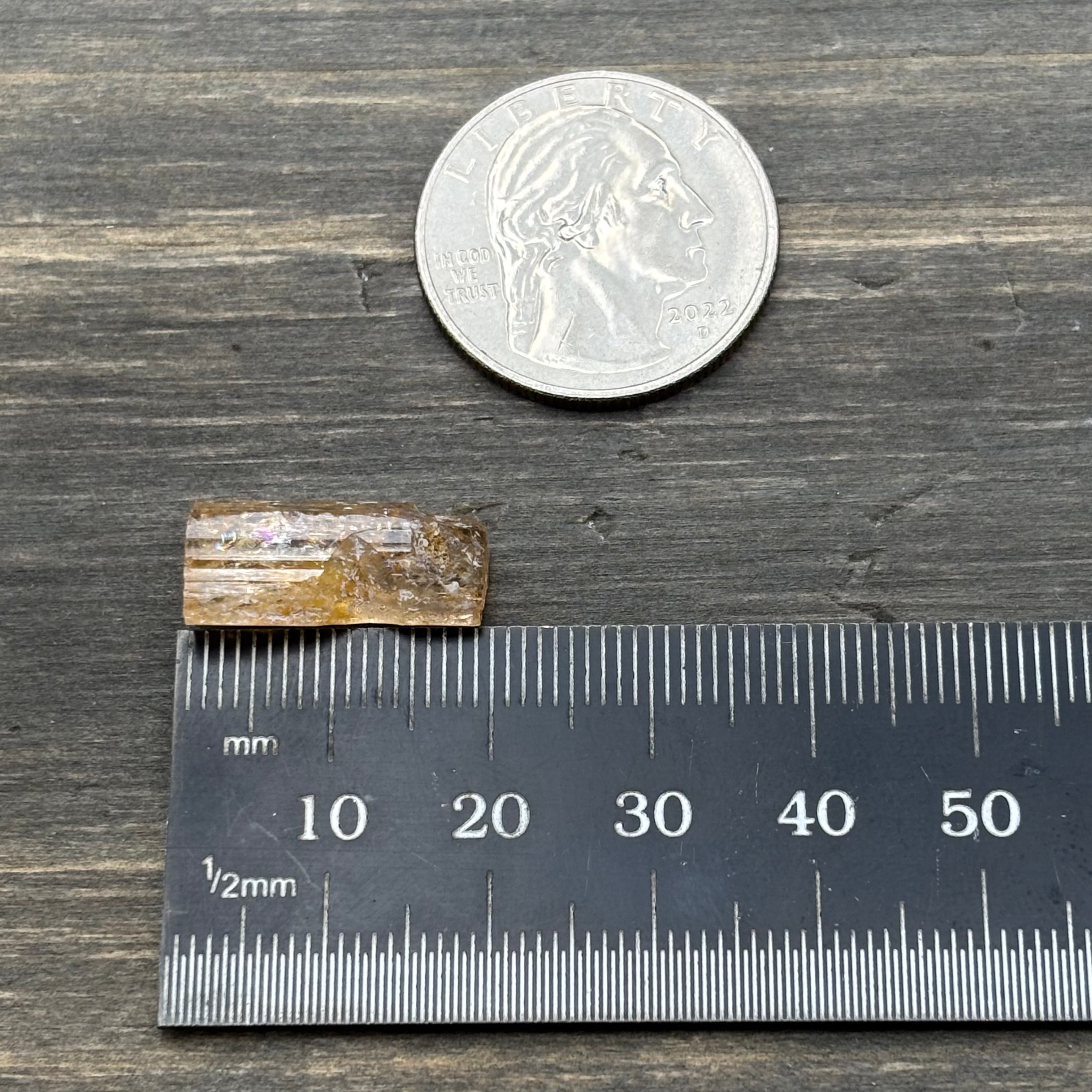 Imperial Topaz Natural Full Terminated Crystal - 219