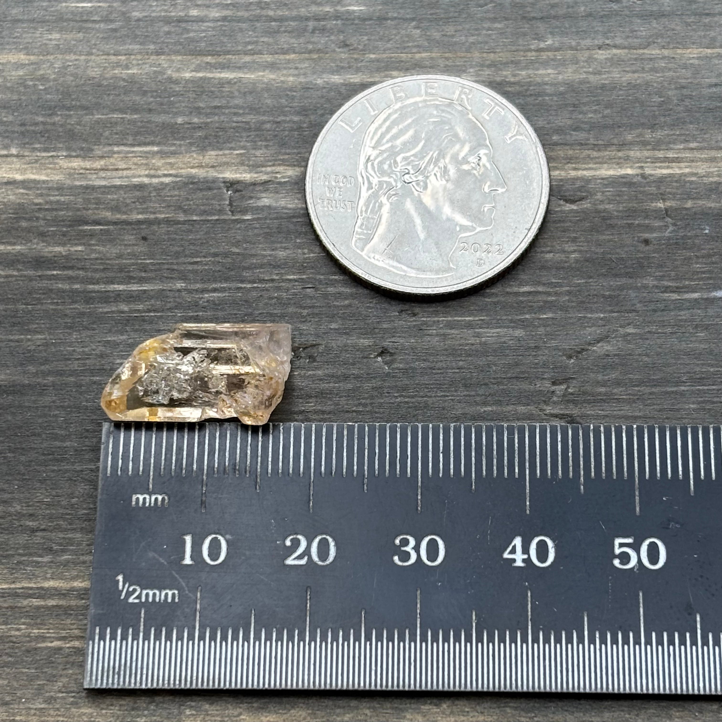 Imperial Topaz Natural Full Terminated Crystal - 221
