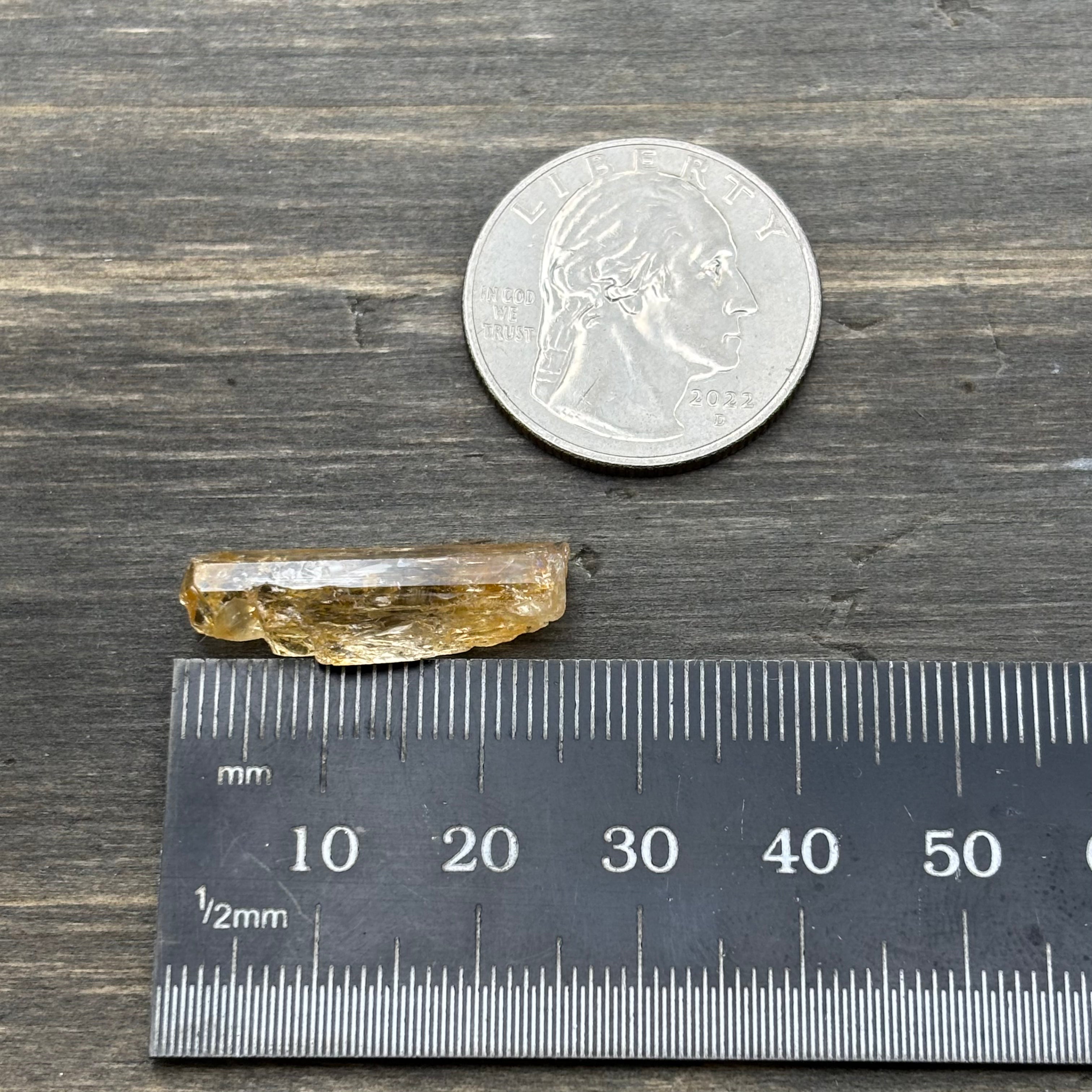 Imperial Topaz Natural Full Terminated Crystal - 222