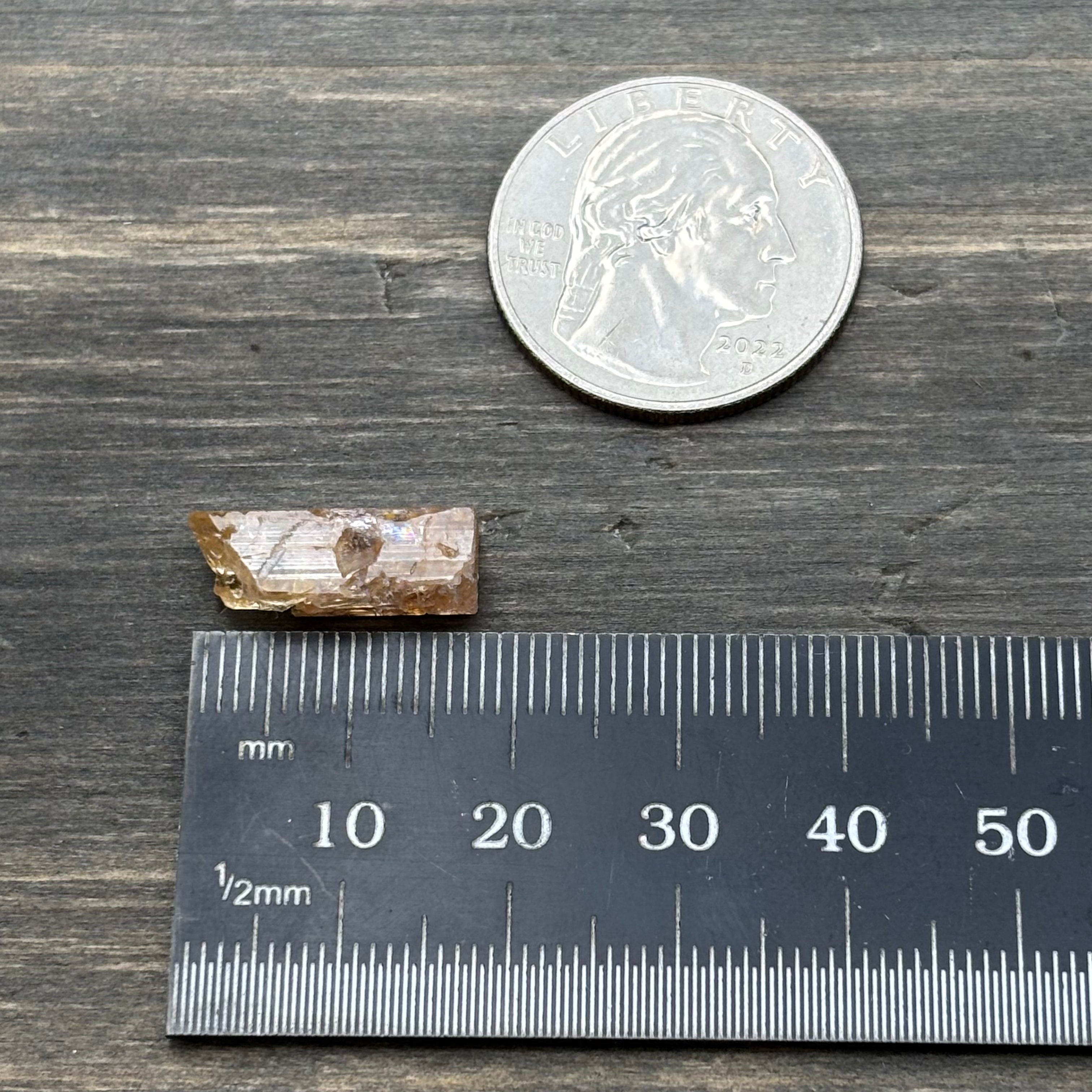 Imperial Topaz Natural Full Terminated Crystal - 223