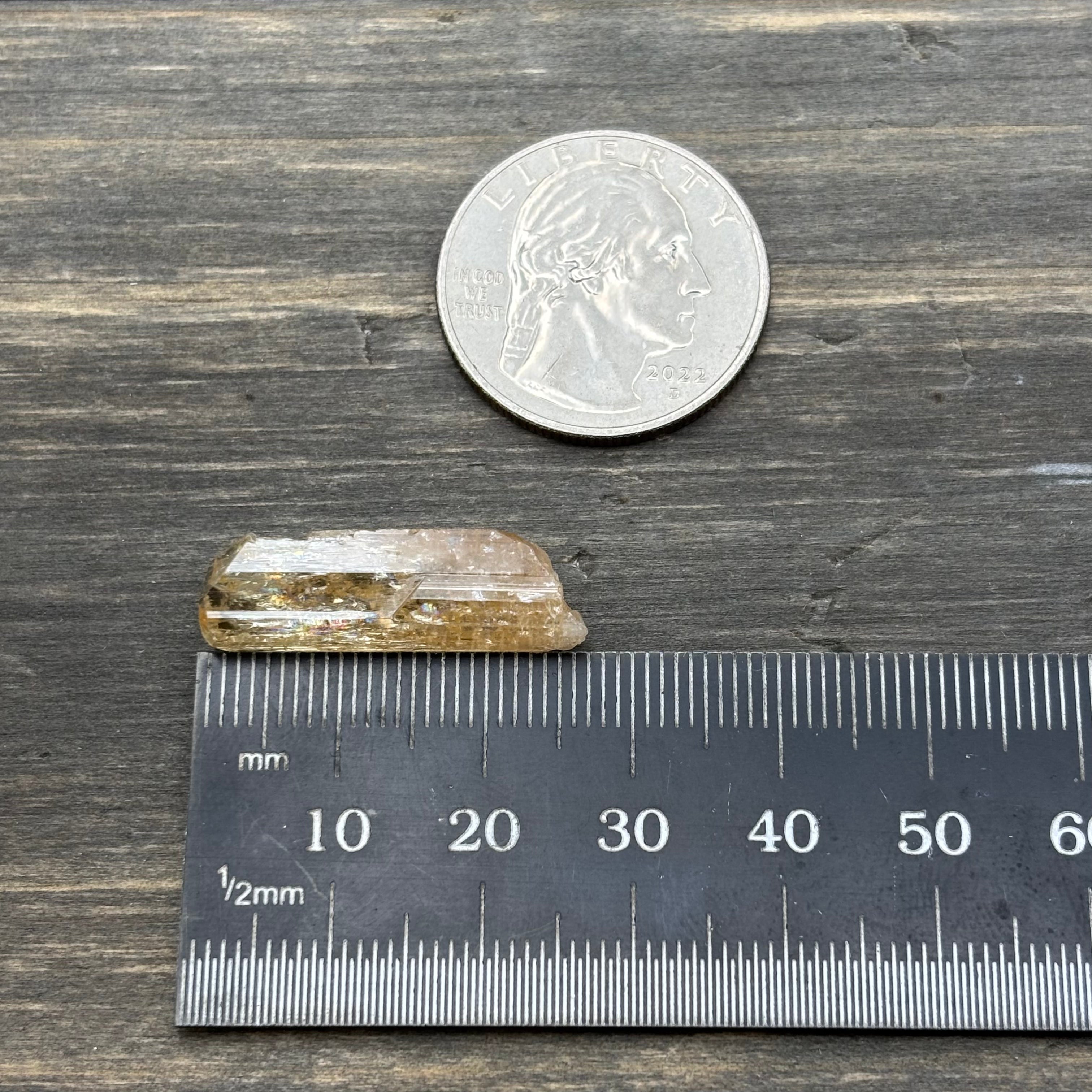 Imperial Topaz Natural Full Terminated Crystal - 228