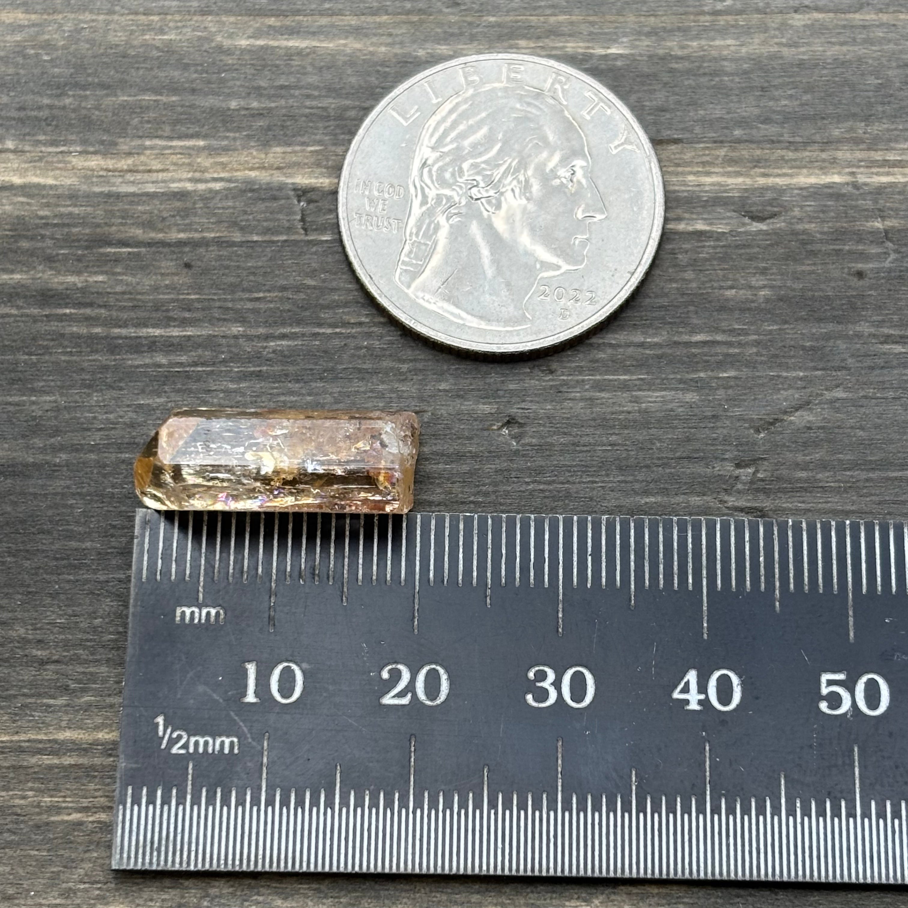 Imperial Topaz Natural Full Terminated Crystal - 229