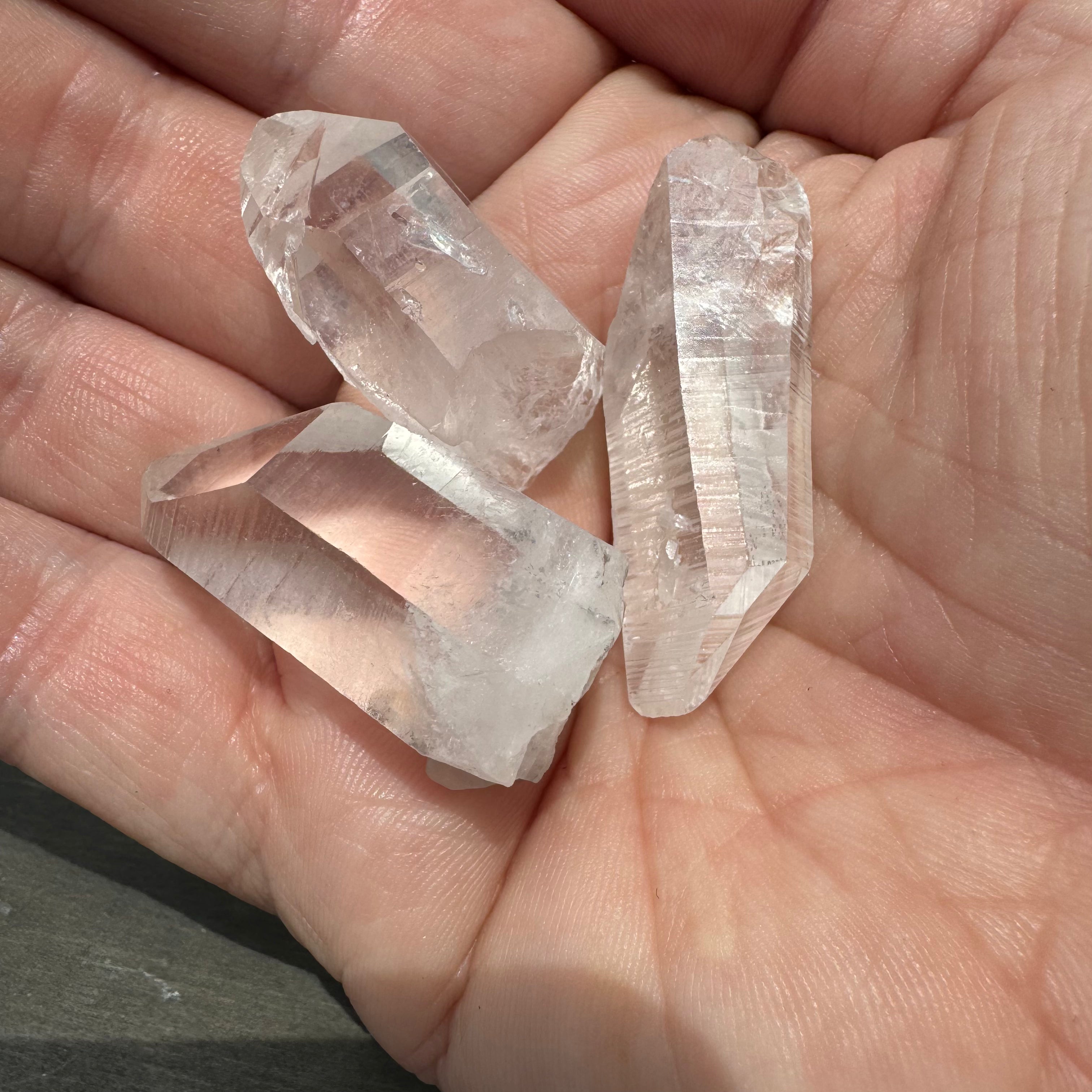 Quartz Crystal Points, Arkansas, Kit of 3