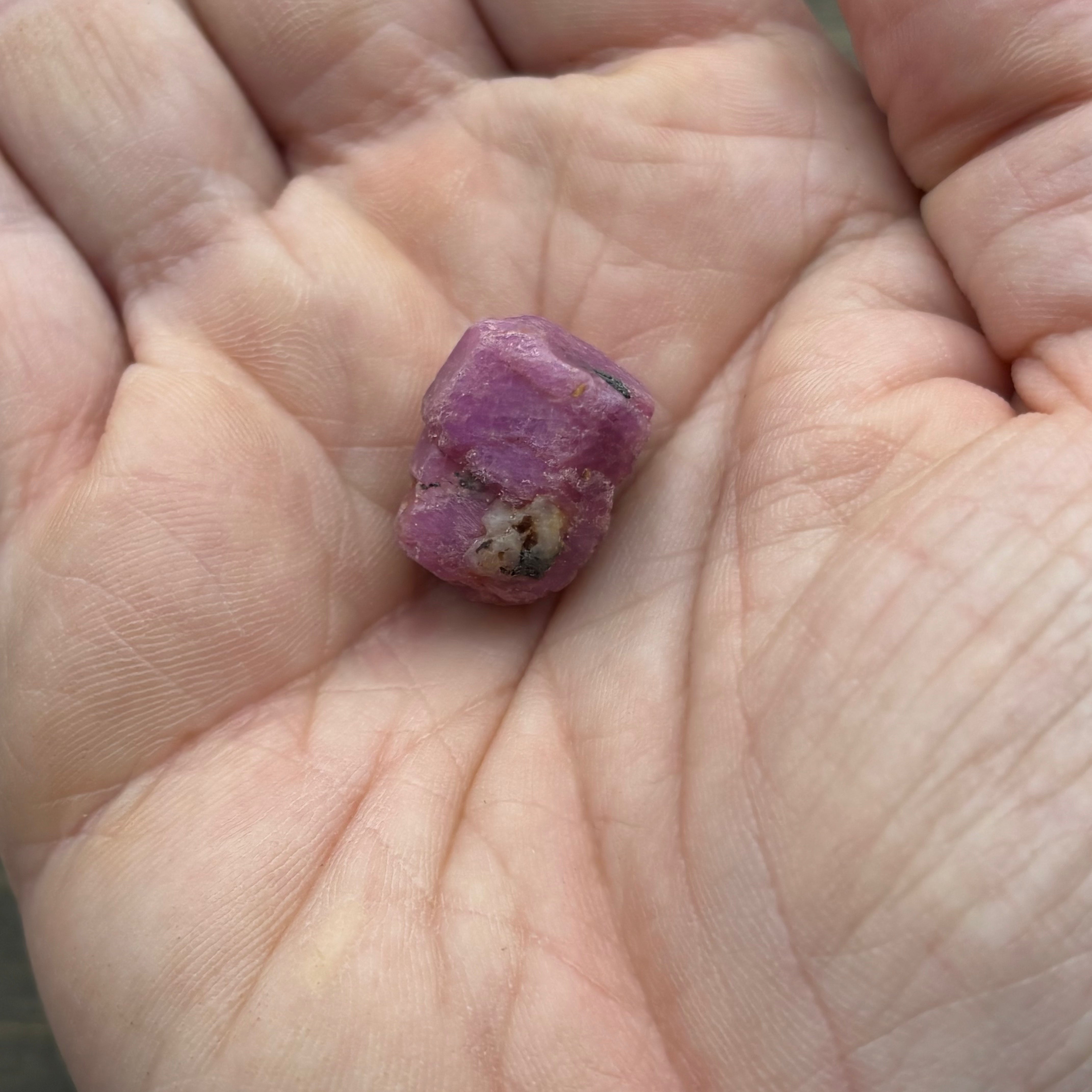 Natural Fluorescent Ruby Crystal - 069