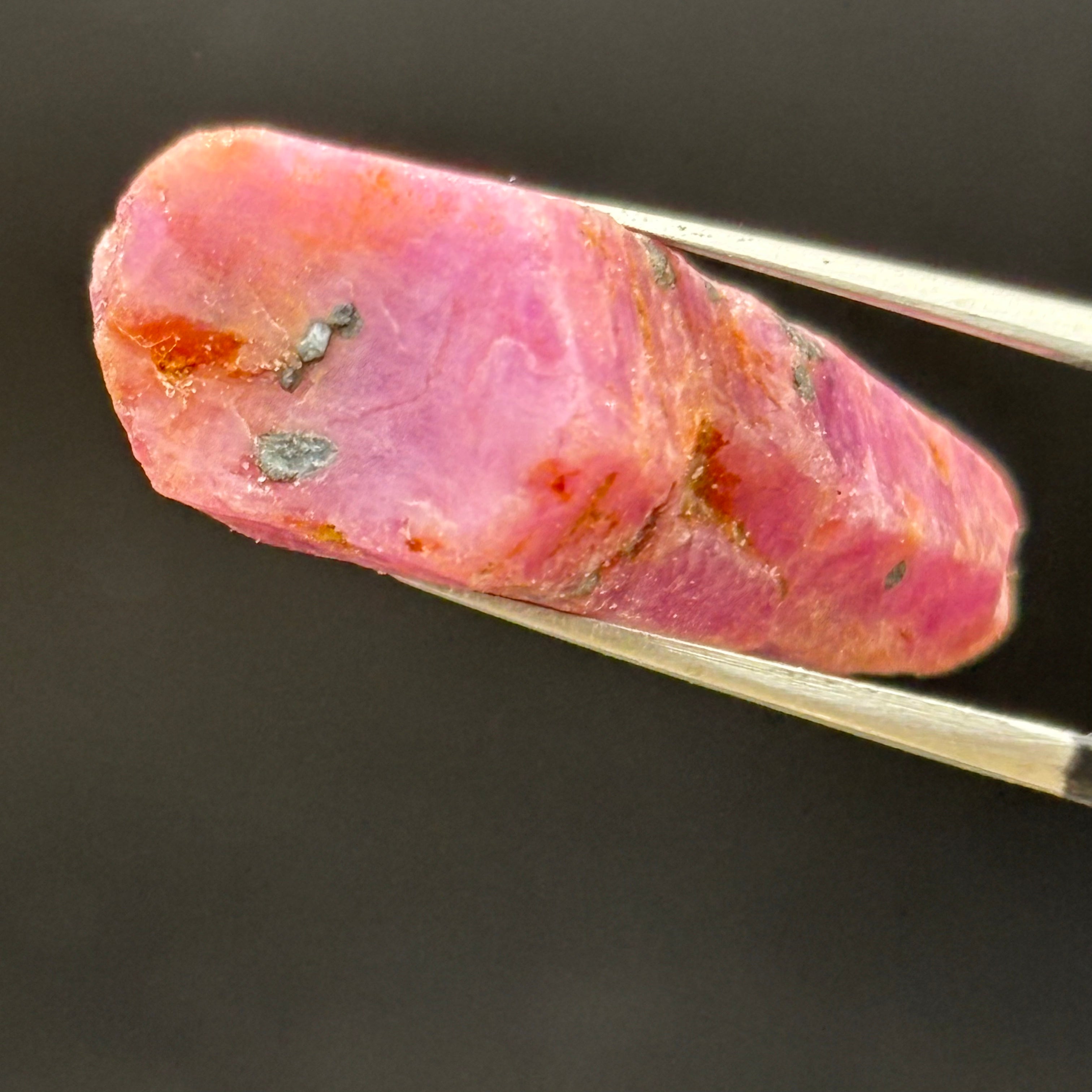 Natural Fluorescent Ruby Crystal - 071