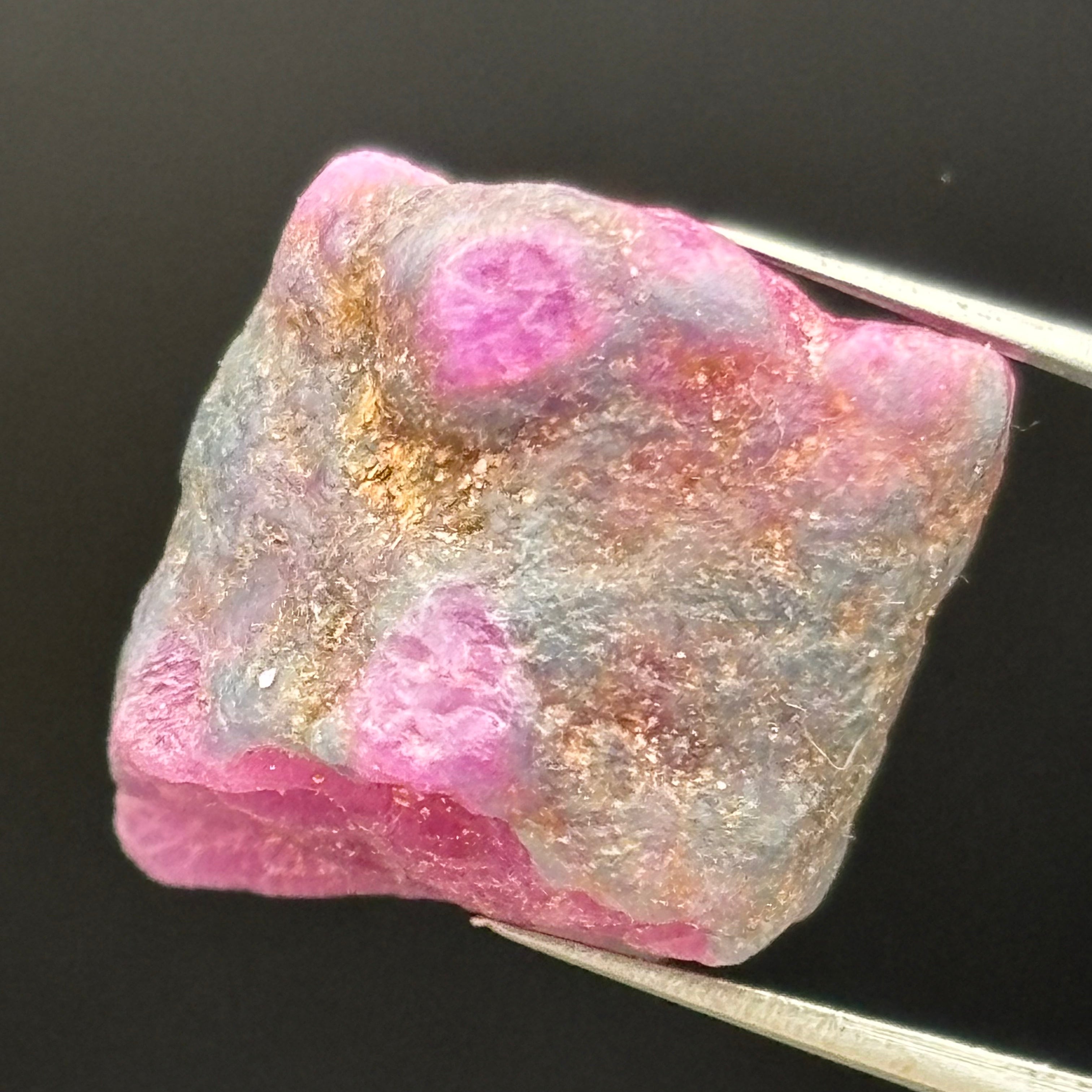Natural Fluorescent Ruby Crystal - 073