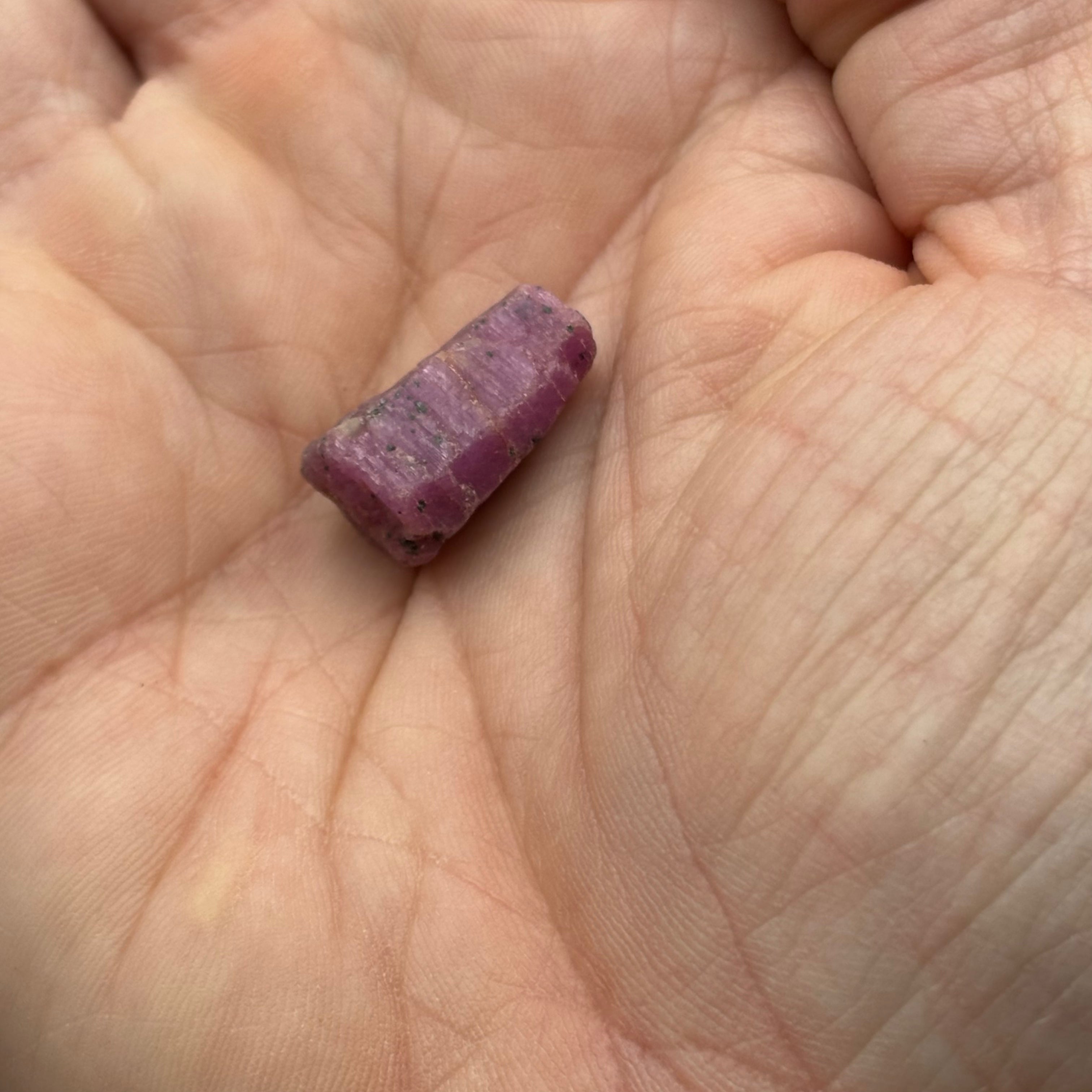 Natural Fluorescent Ruby Crystal - 085