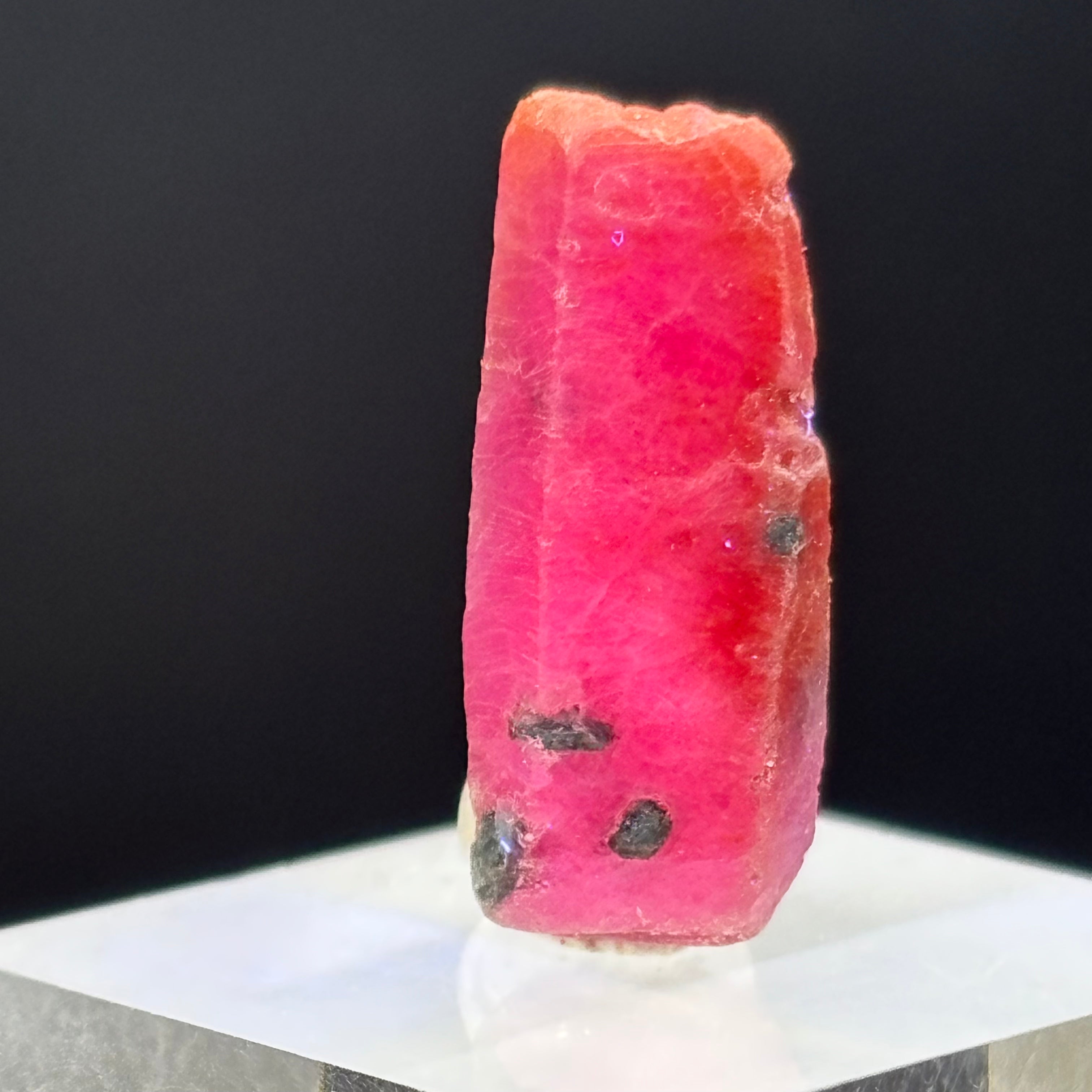 Natural Fluorescent Ruby Crystal - 086