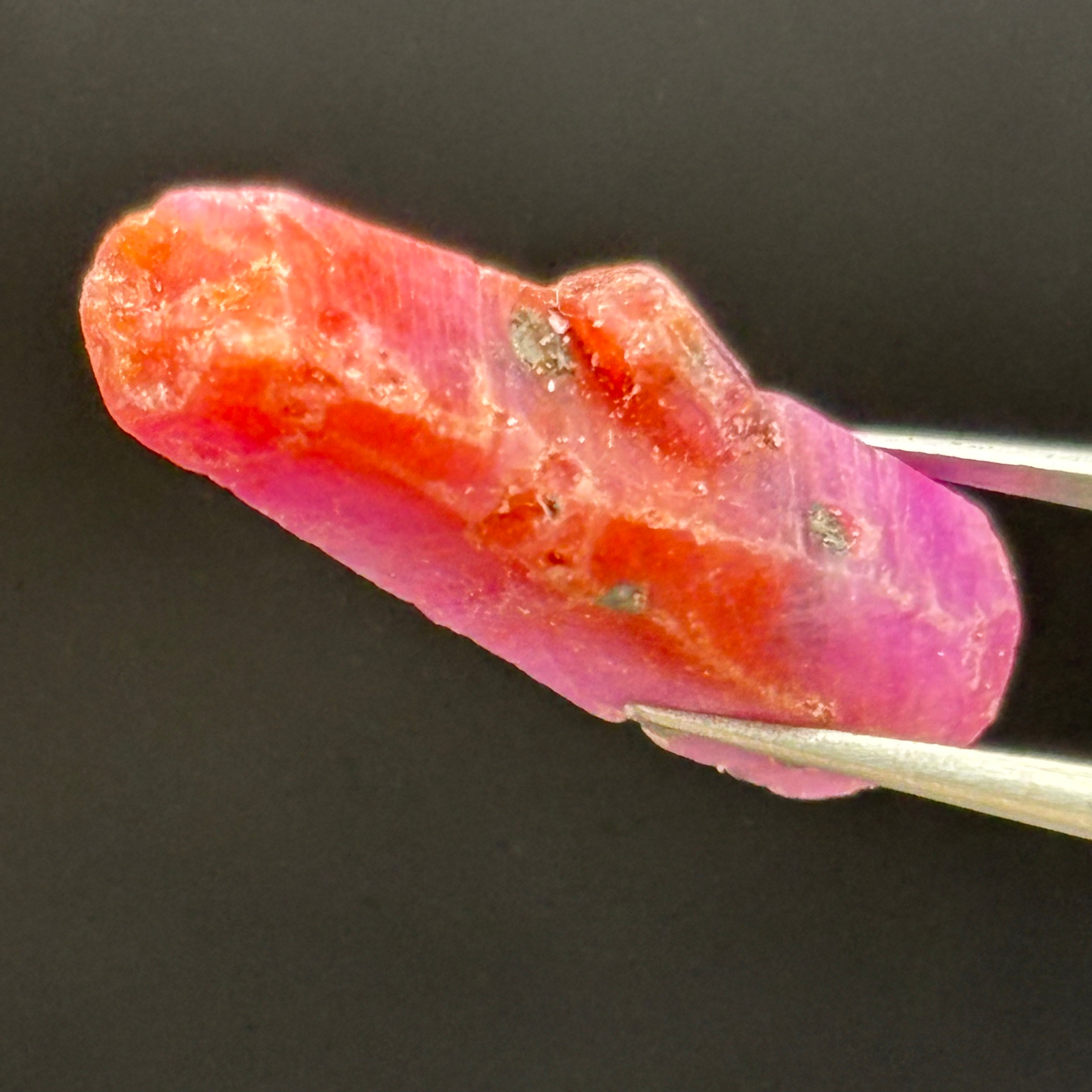 Natural Fluorescent Ruby Crystal - 086
