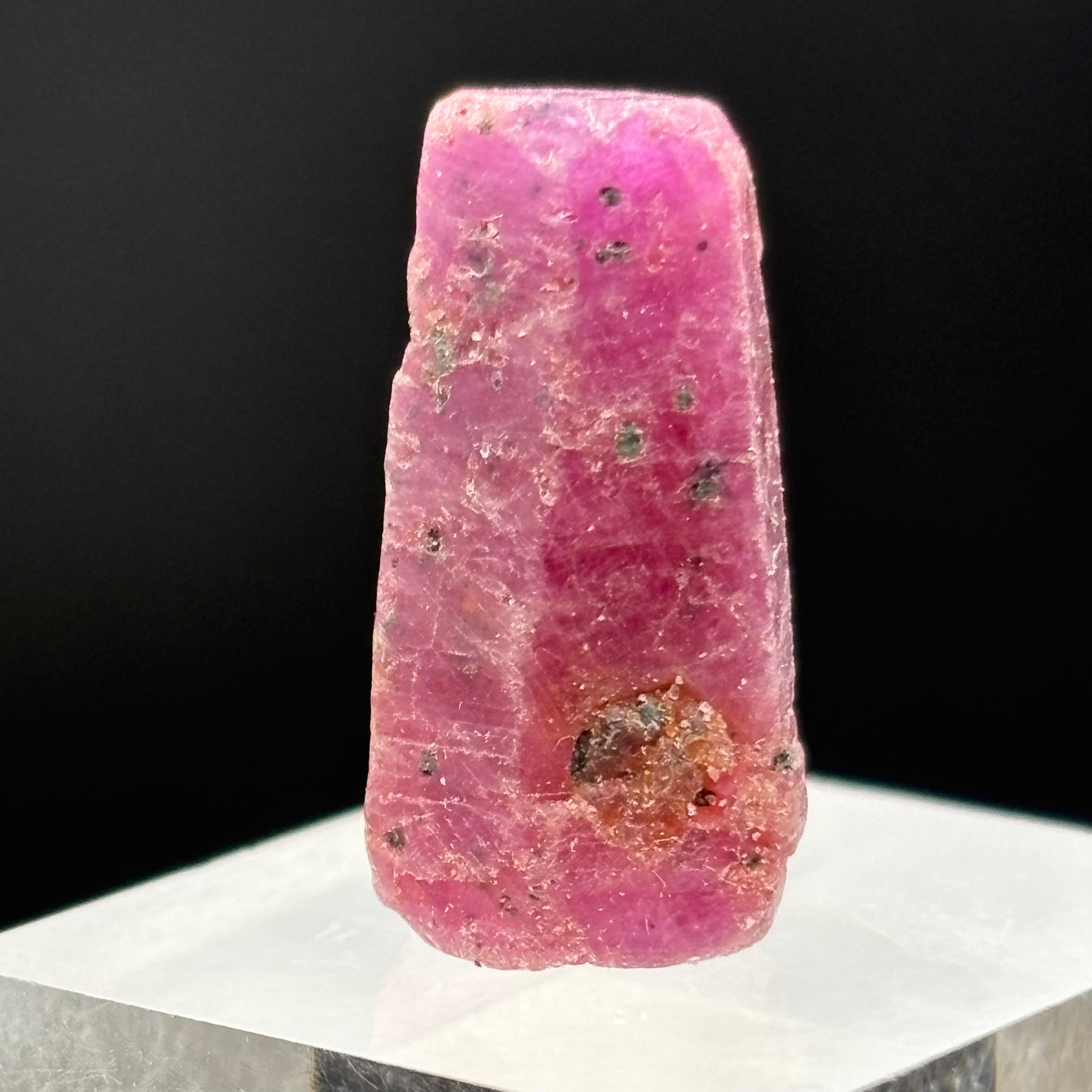 Natural Fluorescent Ruby Crystal - 087