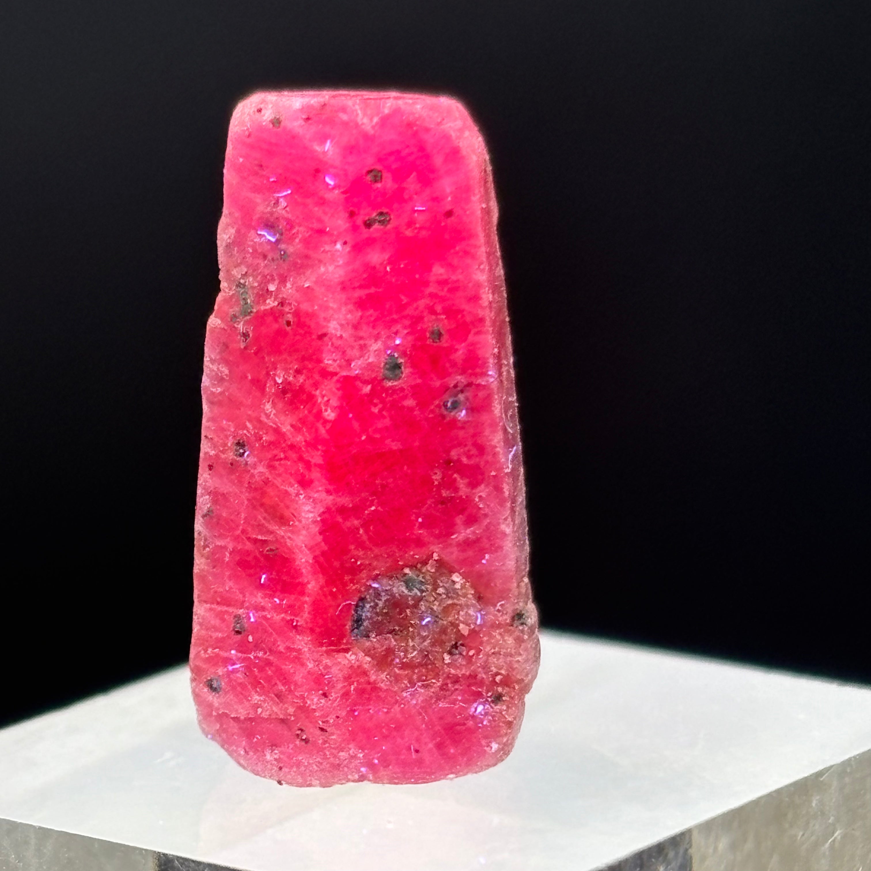 Natural Fluorescent Ruby Crystal - 087