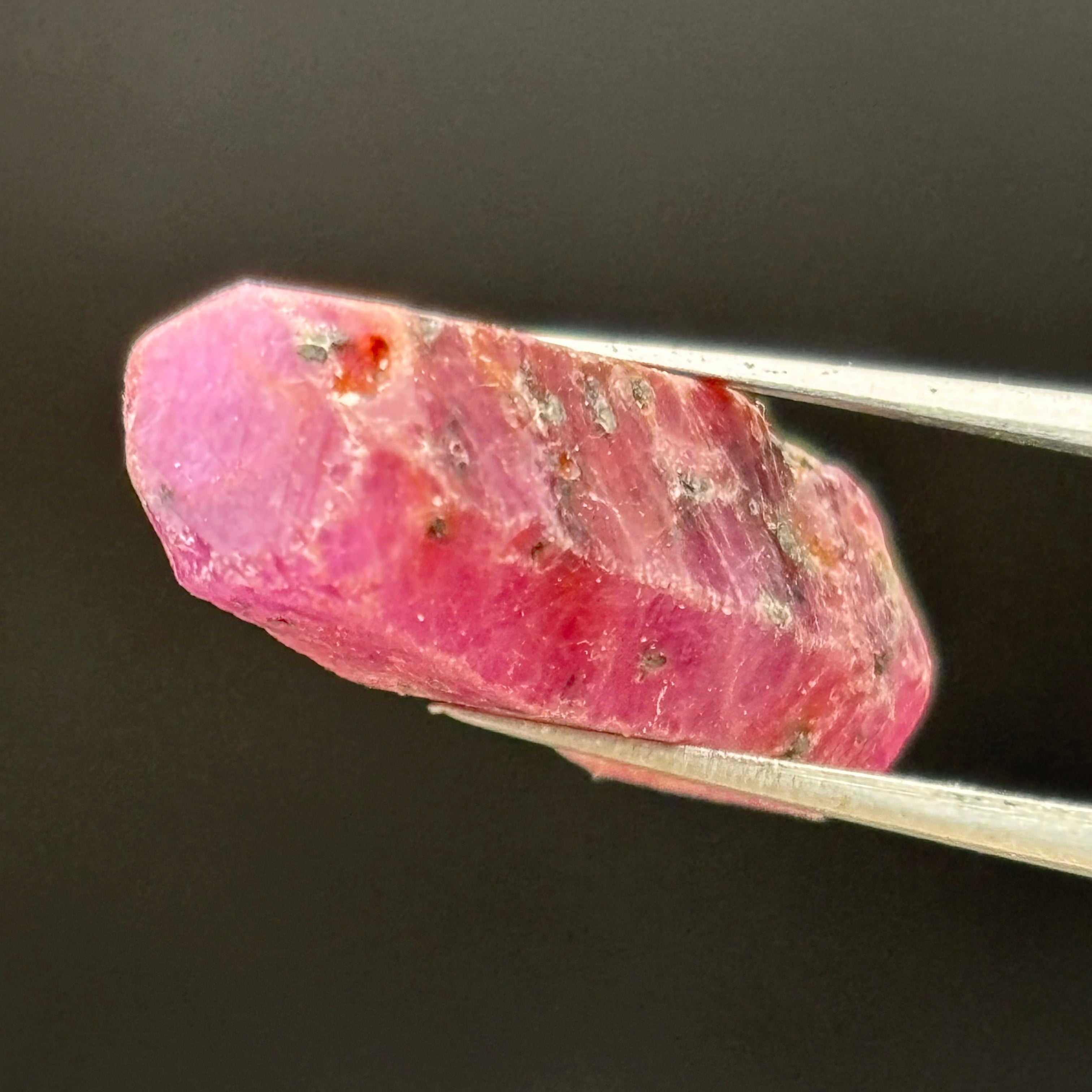 Natural Fluorescent Ruby Crystal - 087