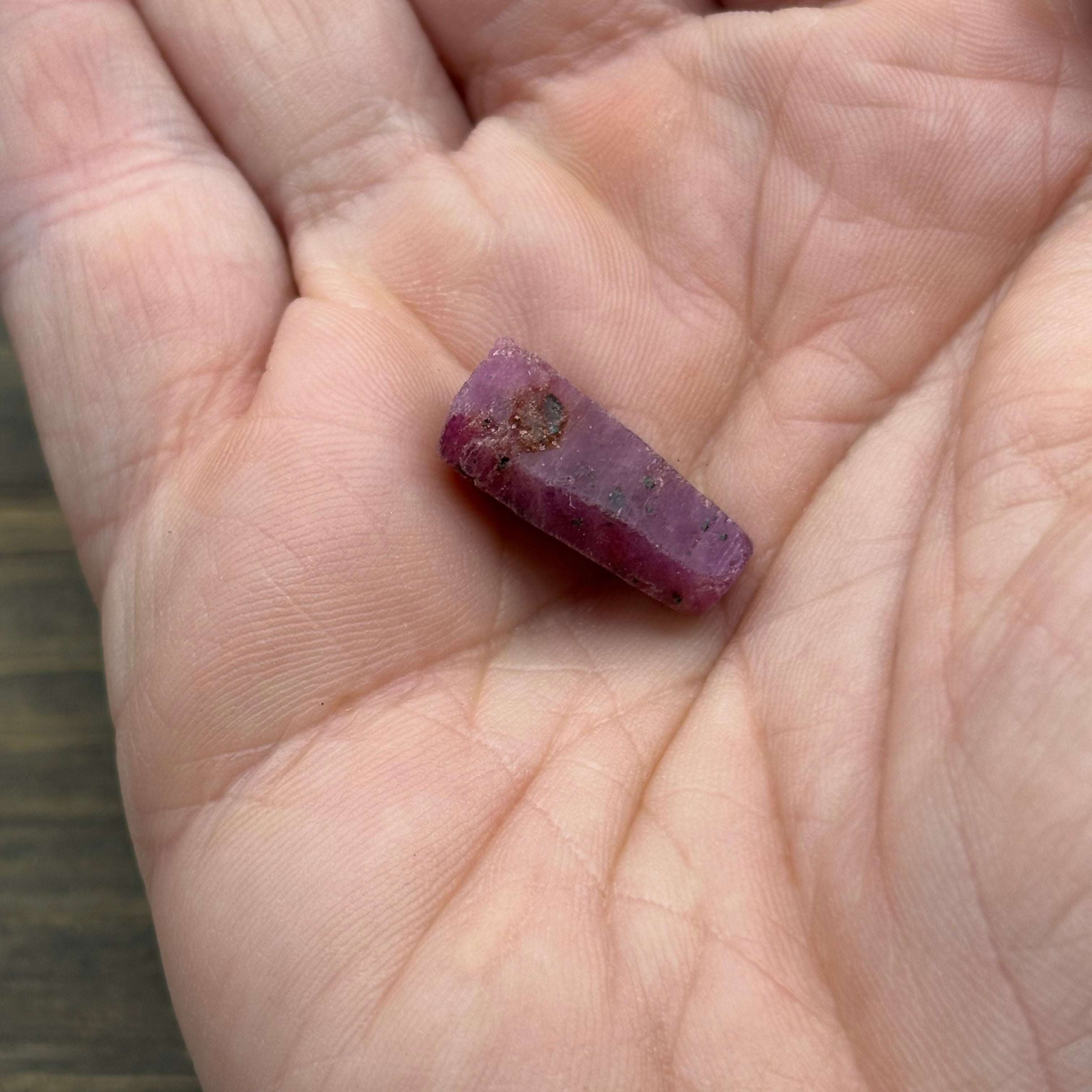 Natural Fluorescent Ruby Crystal - 087