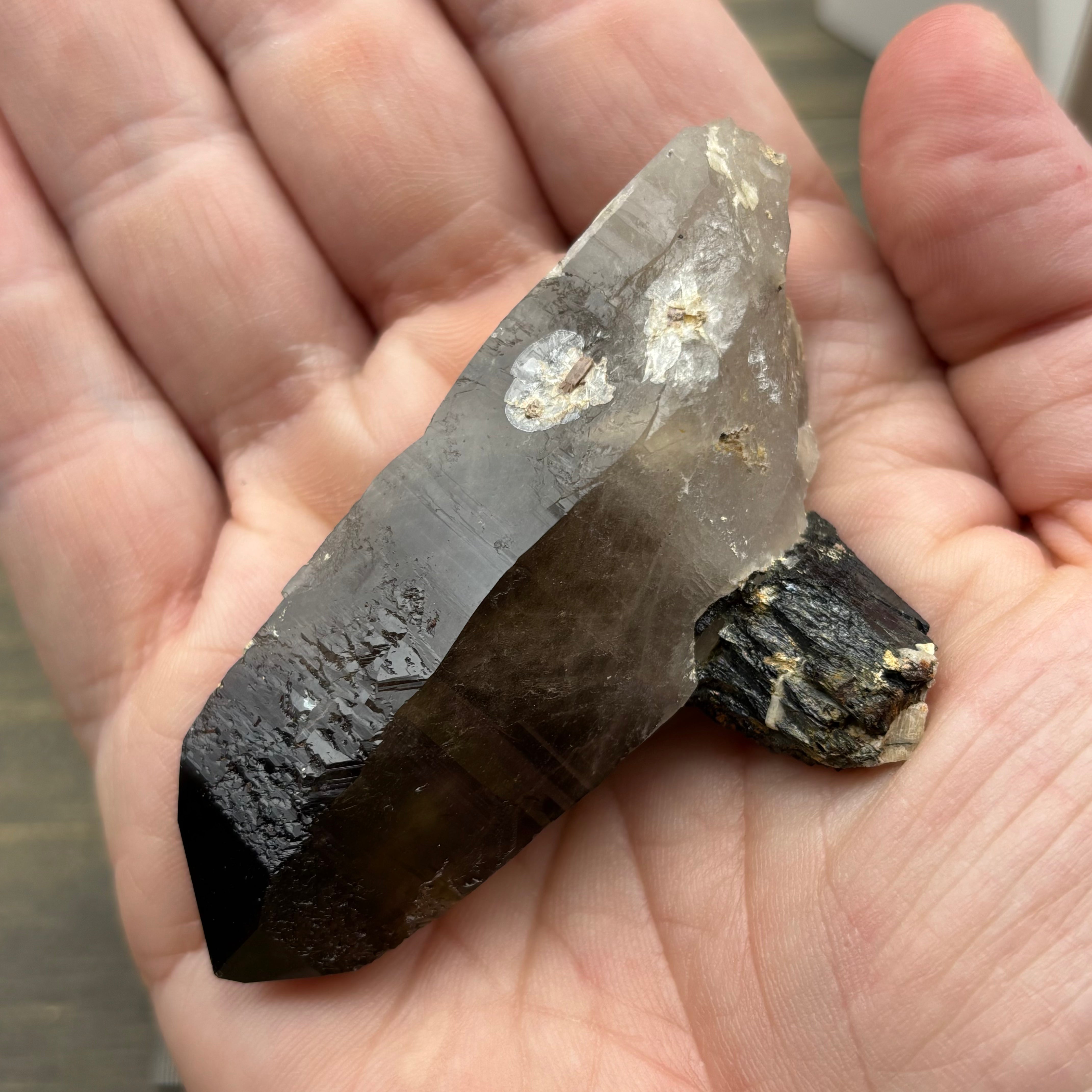 Dark Smoky Quartz Crystal - 003