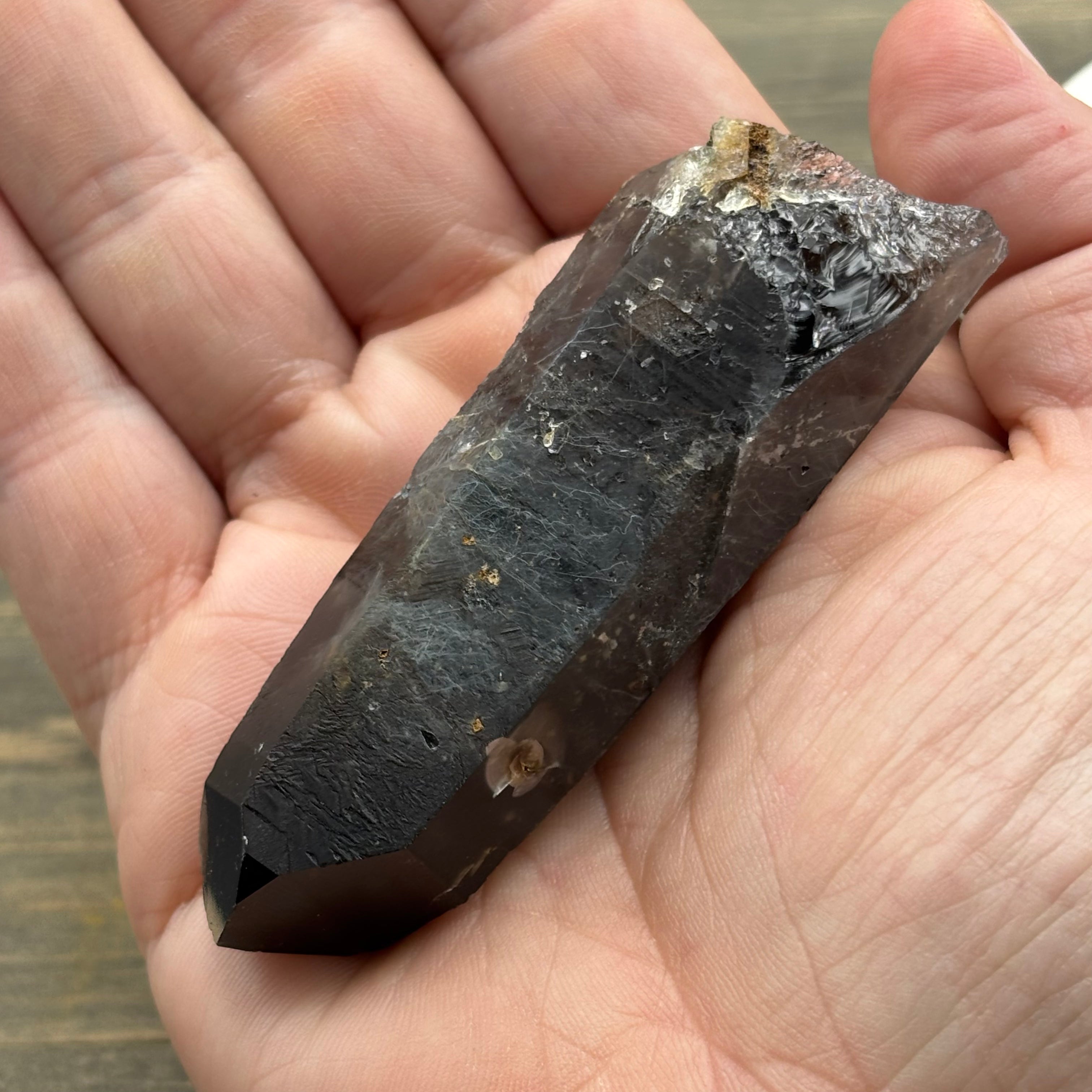 Dark Smoky Quartz Crystal - 007