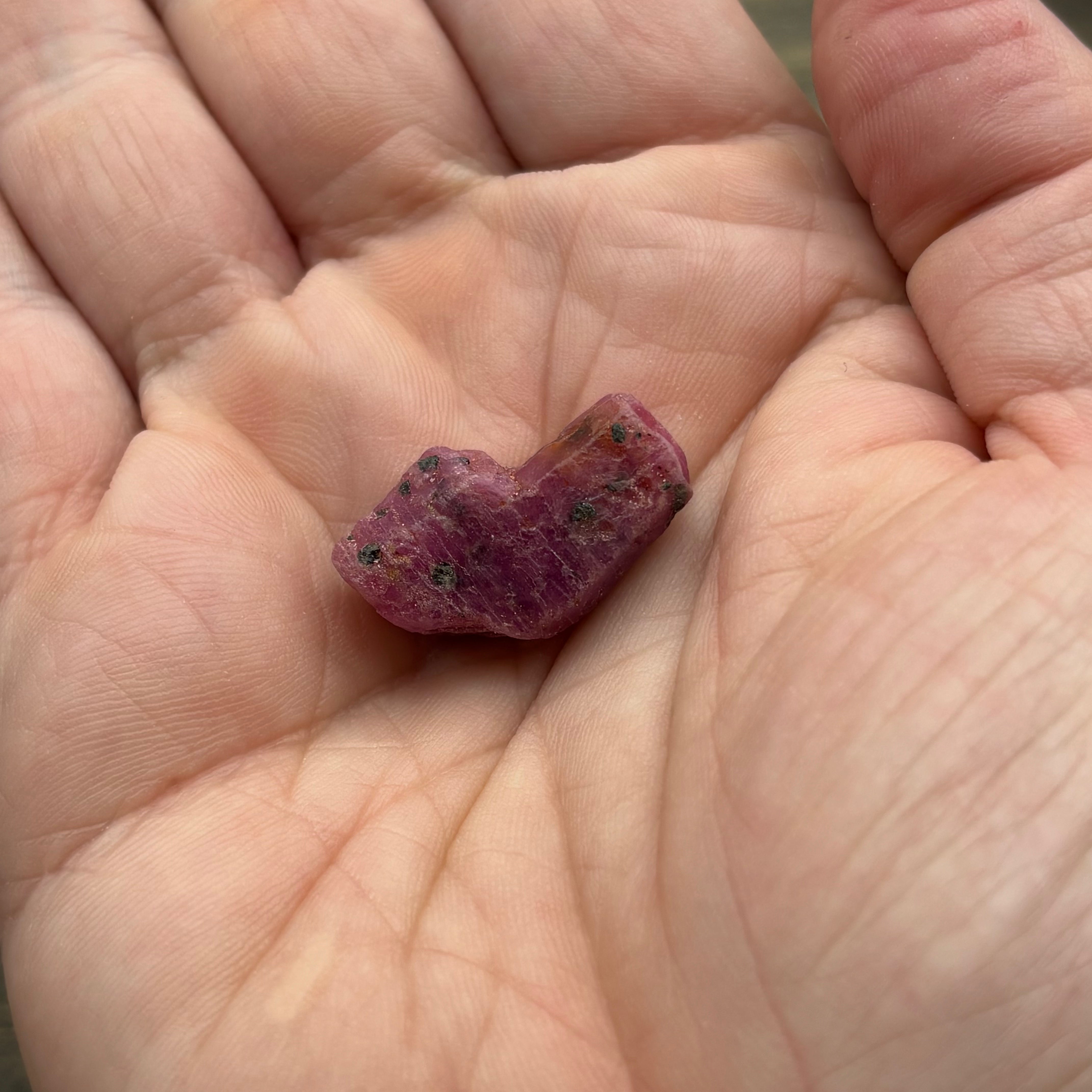 Natural Fluorescent Ruby Crystal - 088