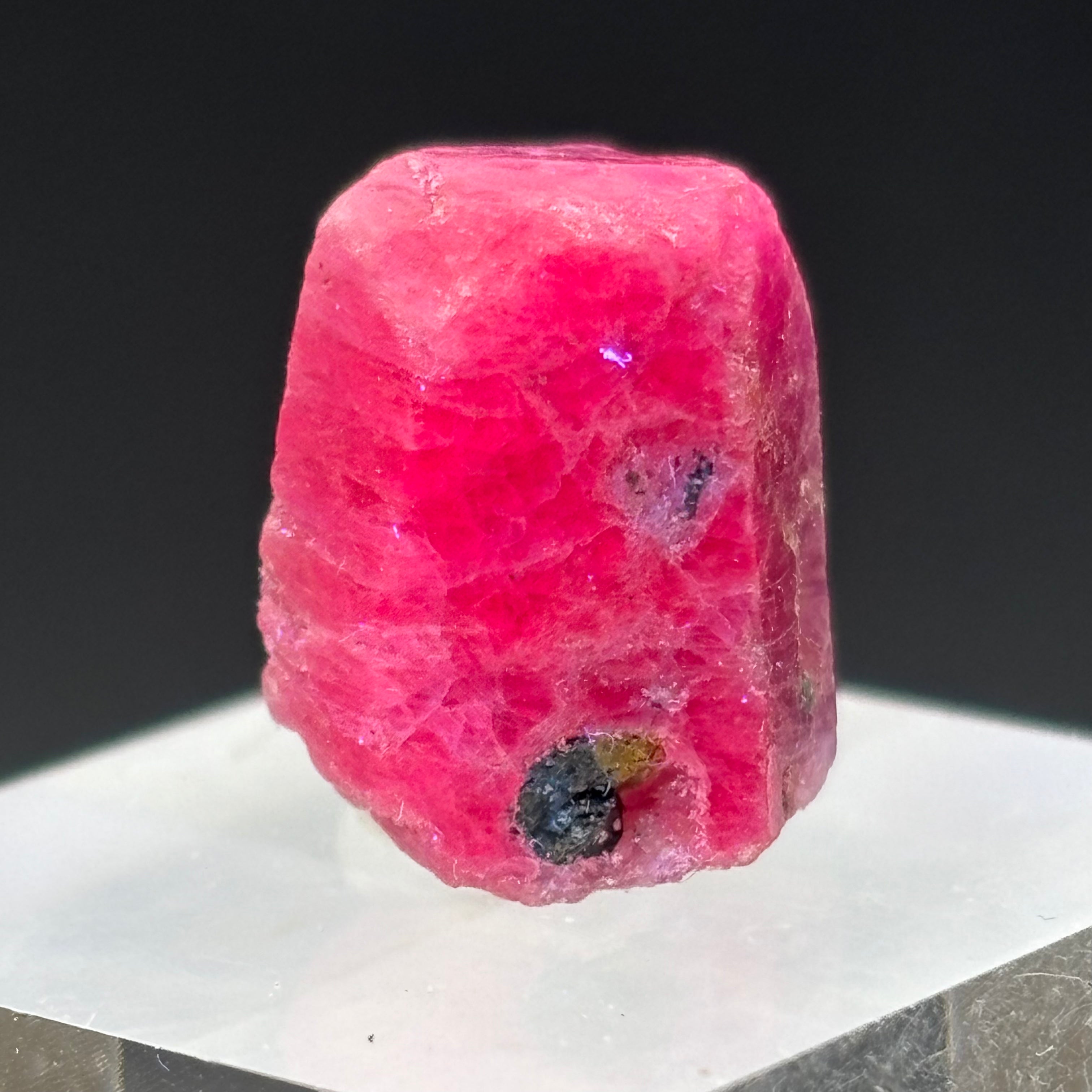 Natural Fluorescent Ruby Crystal - 089