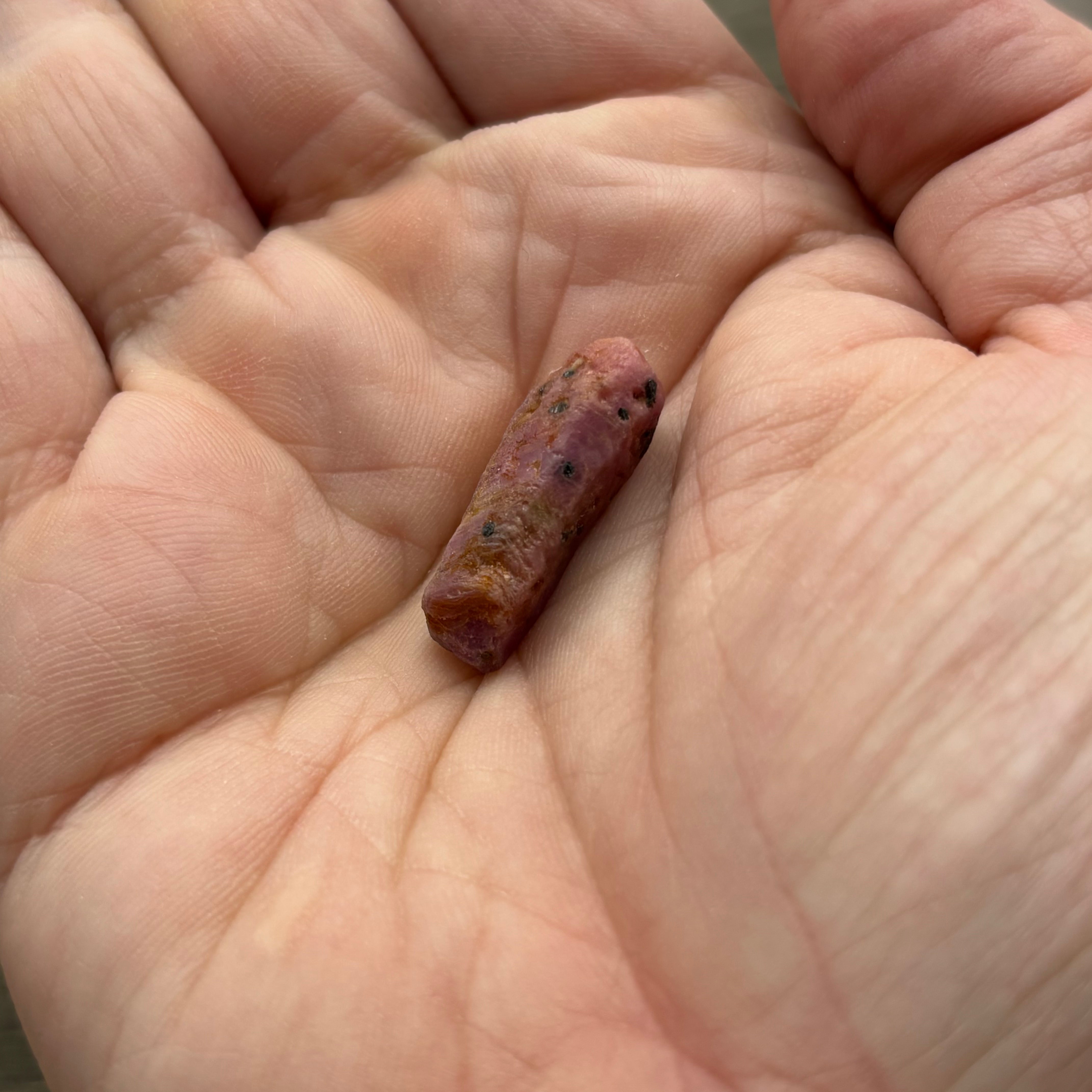 Natural Fluorescent Ruby Crystal - 090