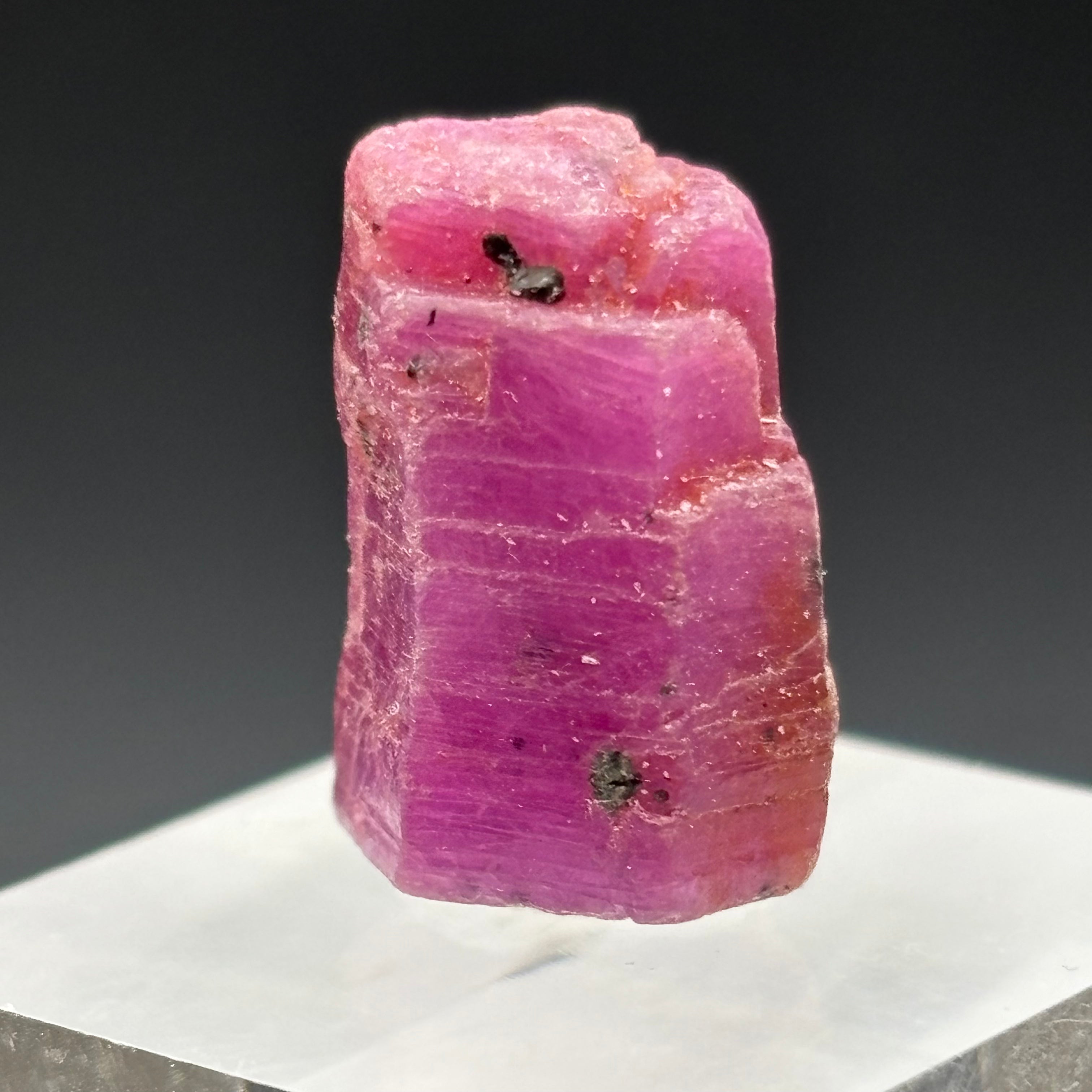 Natural Fluorescent Ruby Crystal - 091