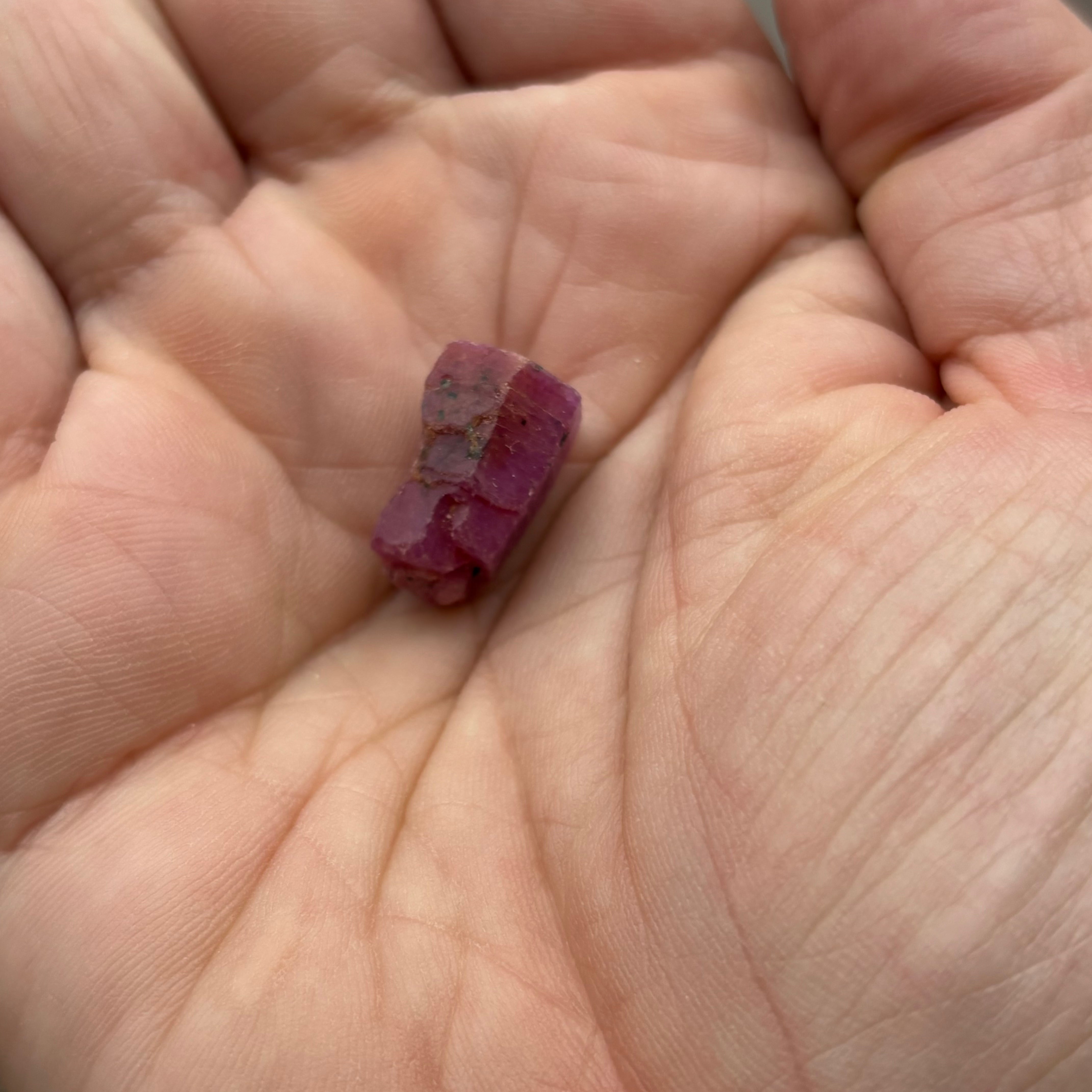 Natural Fluorescent Ruby Crystal - 091