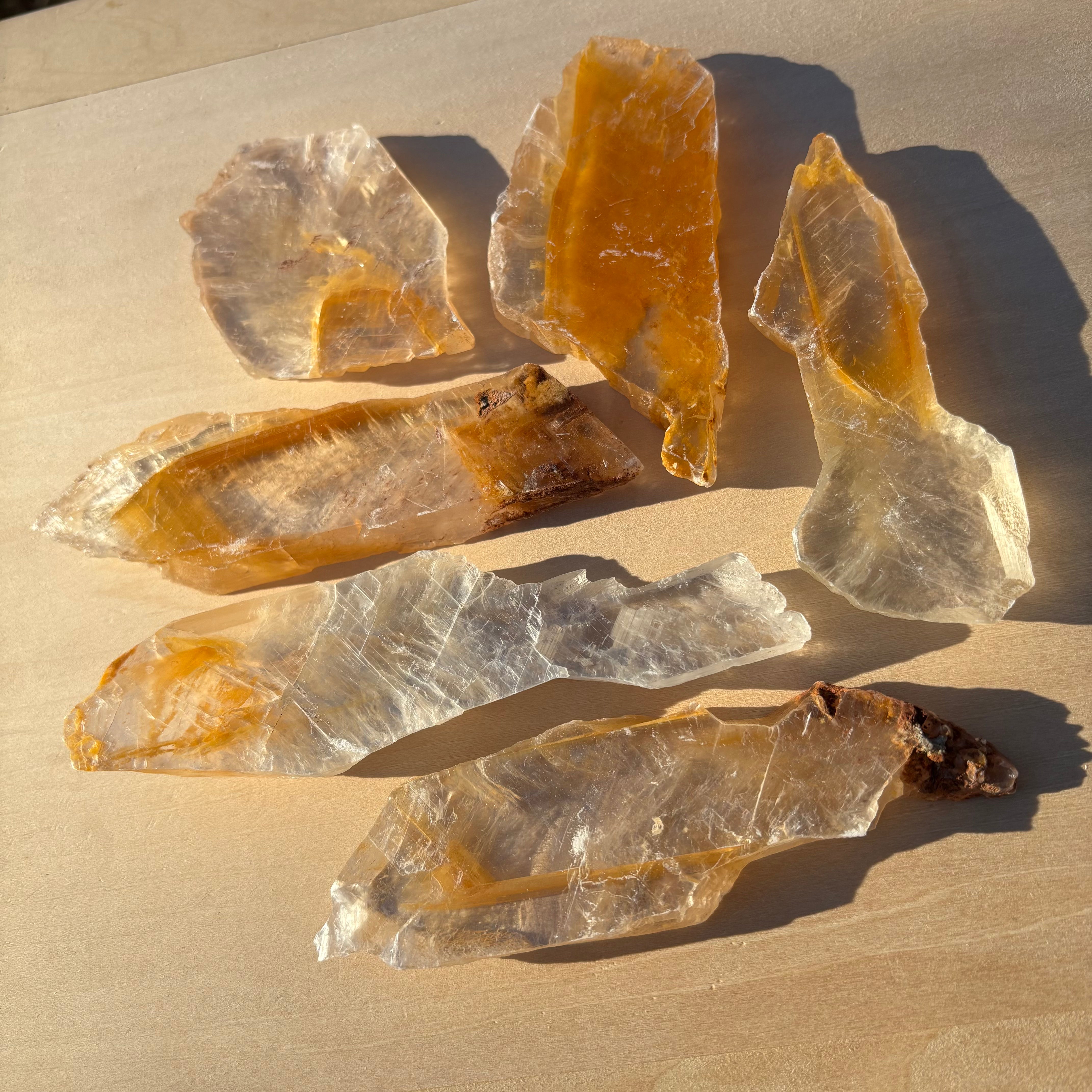Golden Selenite Window