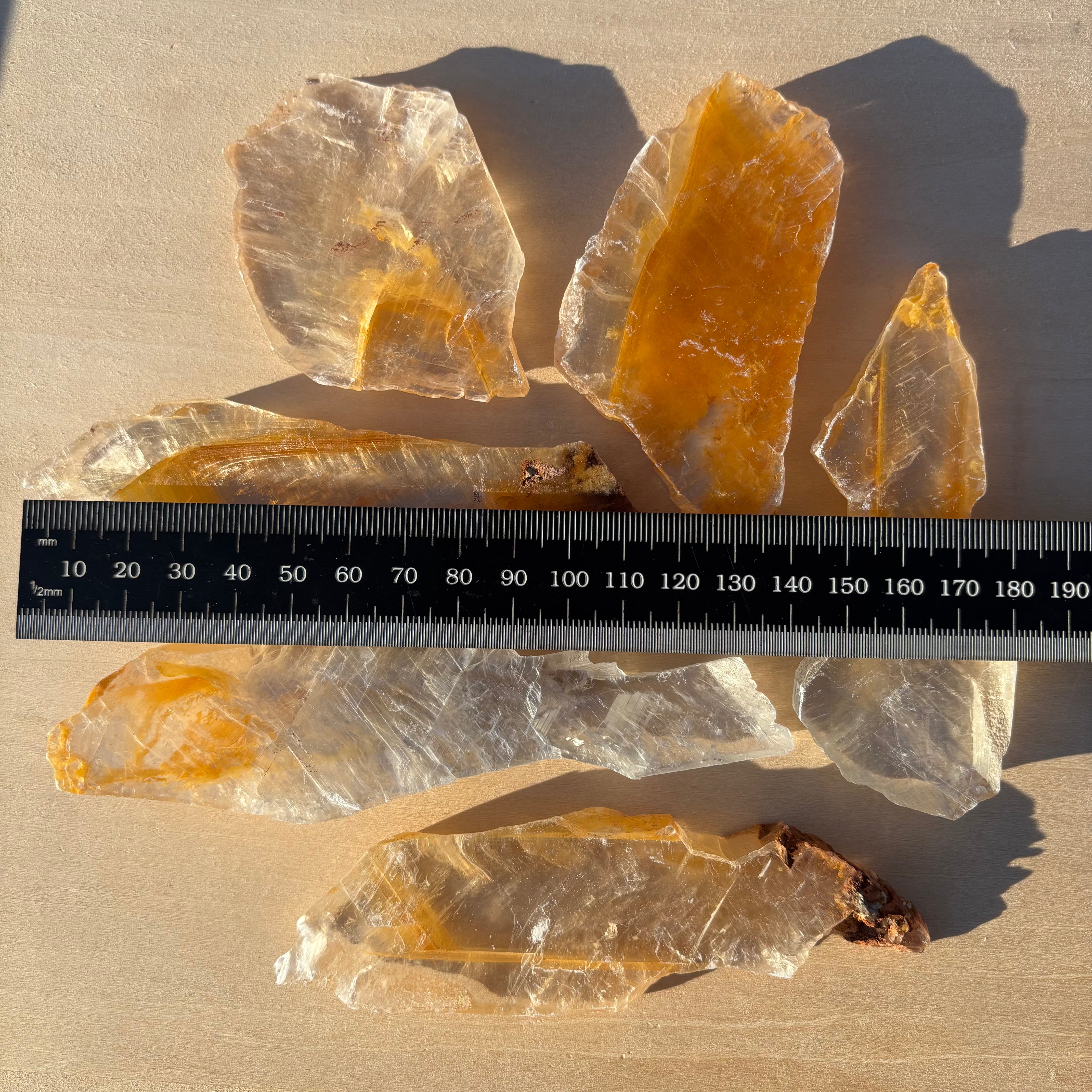Golden Selenite Window