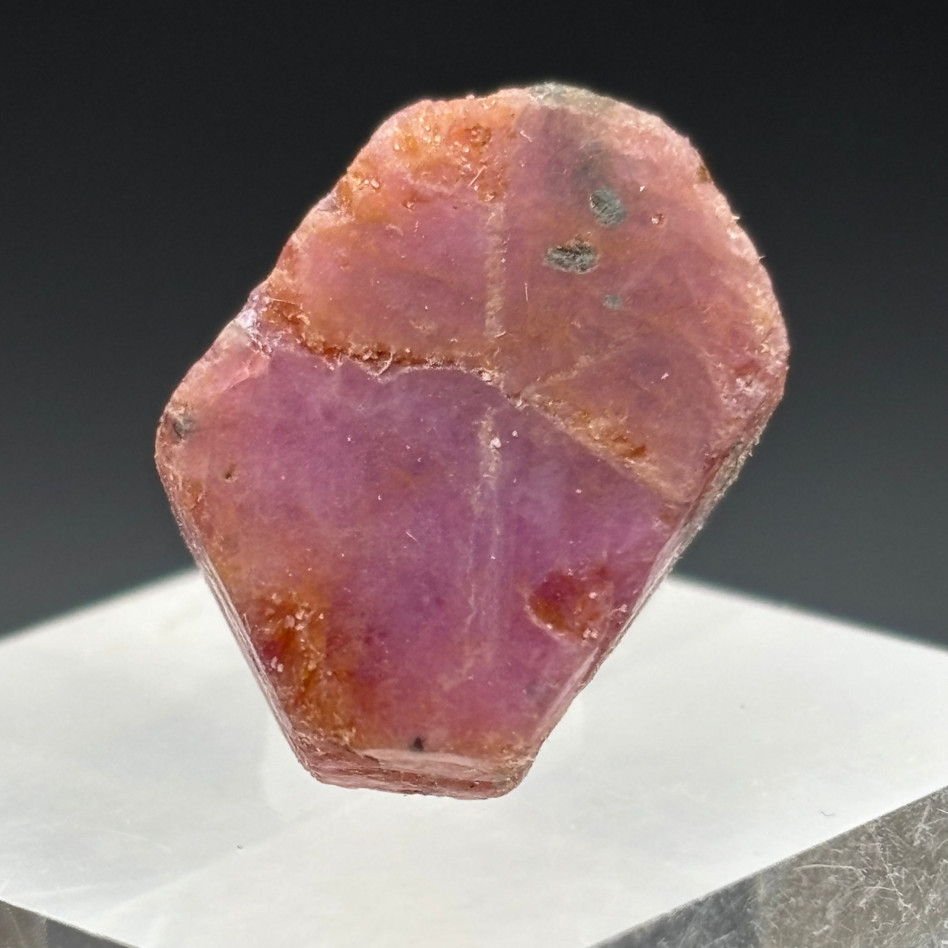 Natural Fluorescent Ruby Crystal - 093