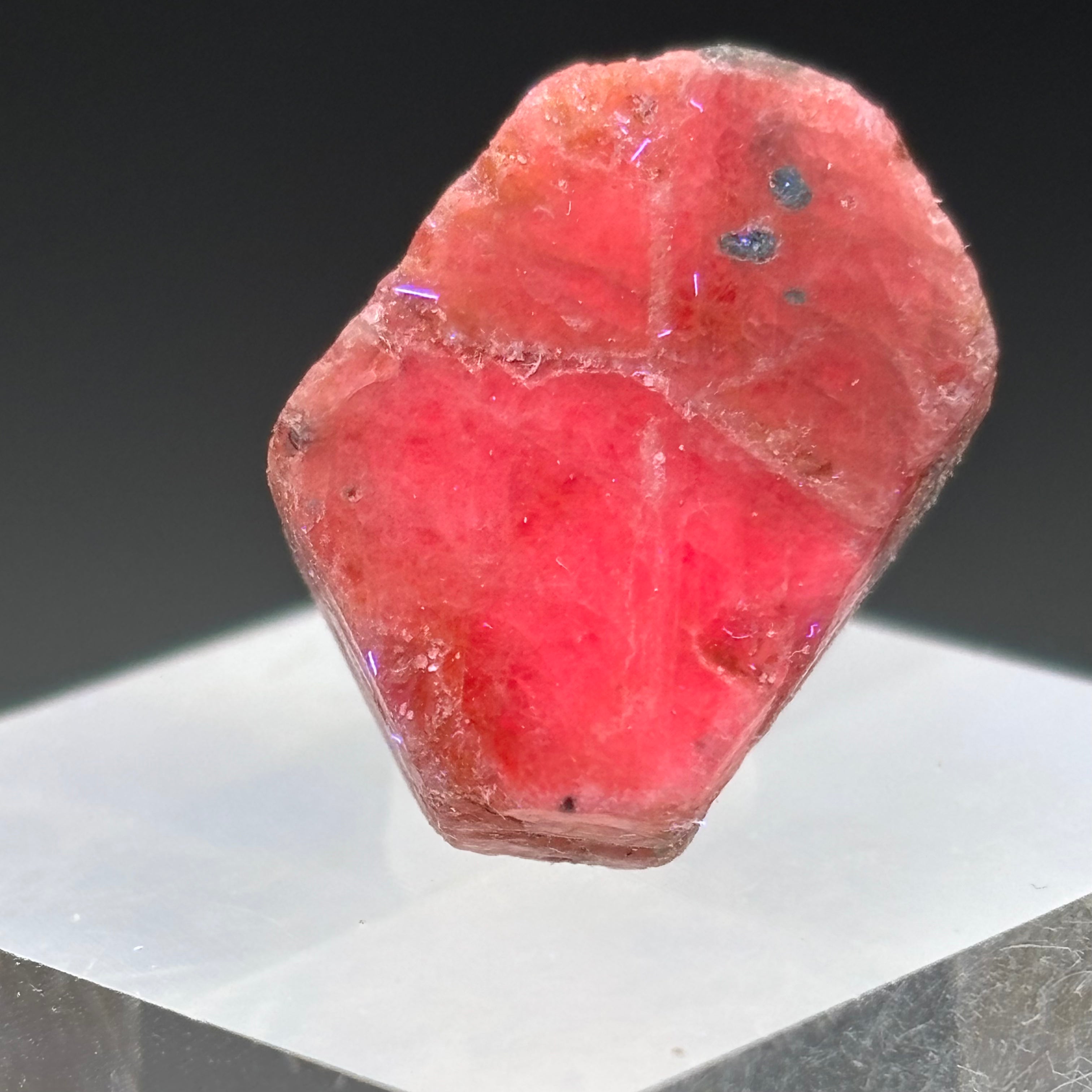 Natural Fluorescent Ruby Crystal - 093