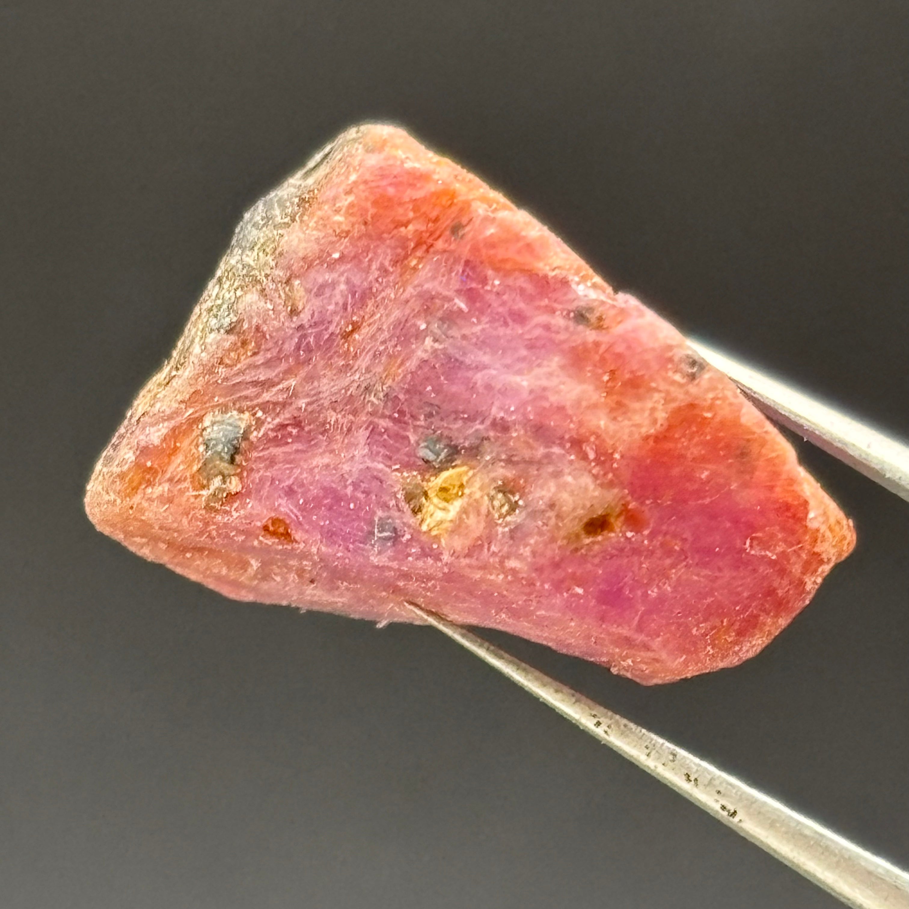 Natural Fluorescent Ruby Crystal - 093