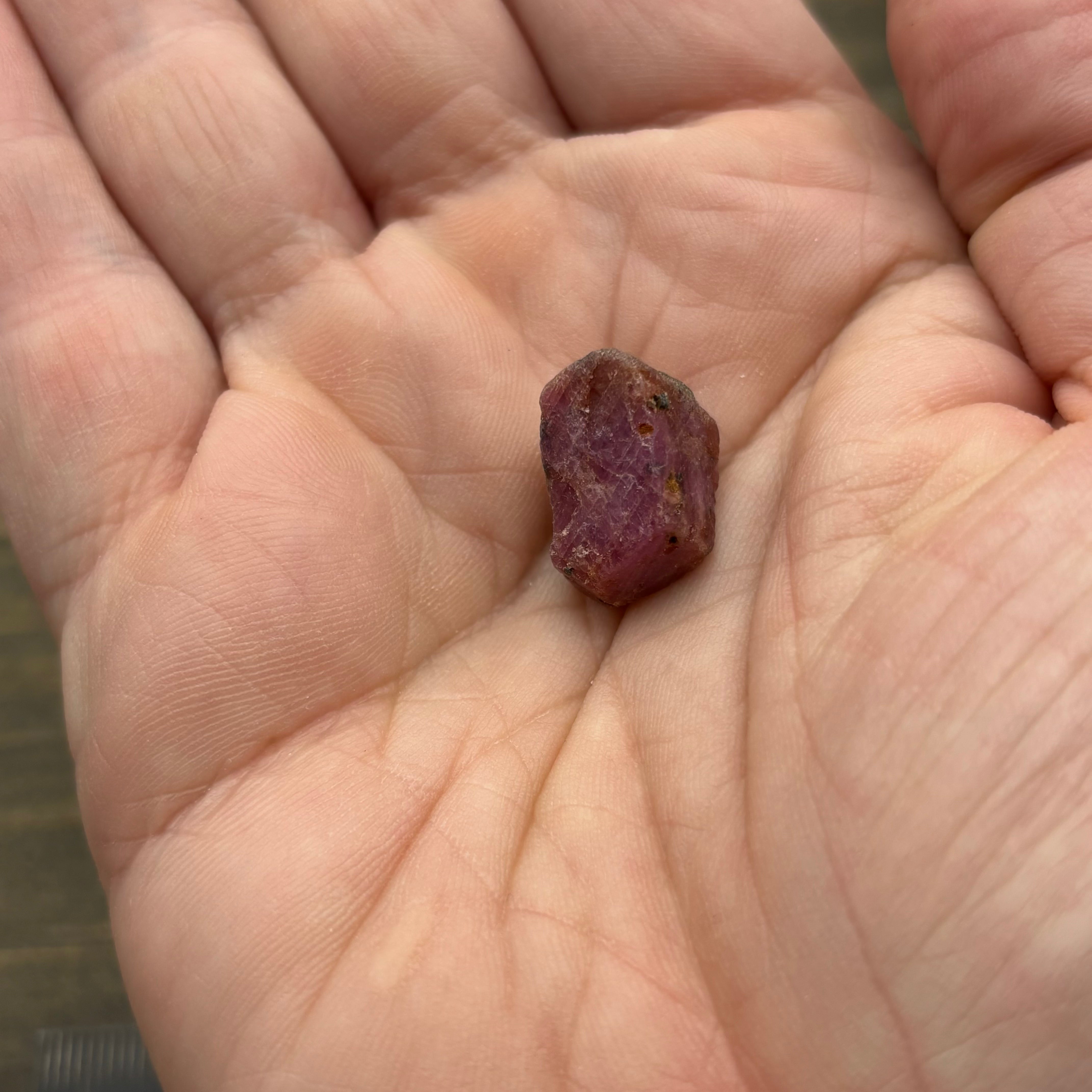 Natural Fluorescent Ruby Crystal - 093