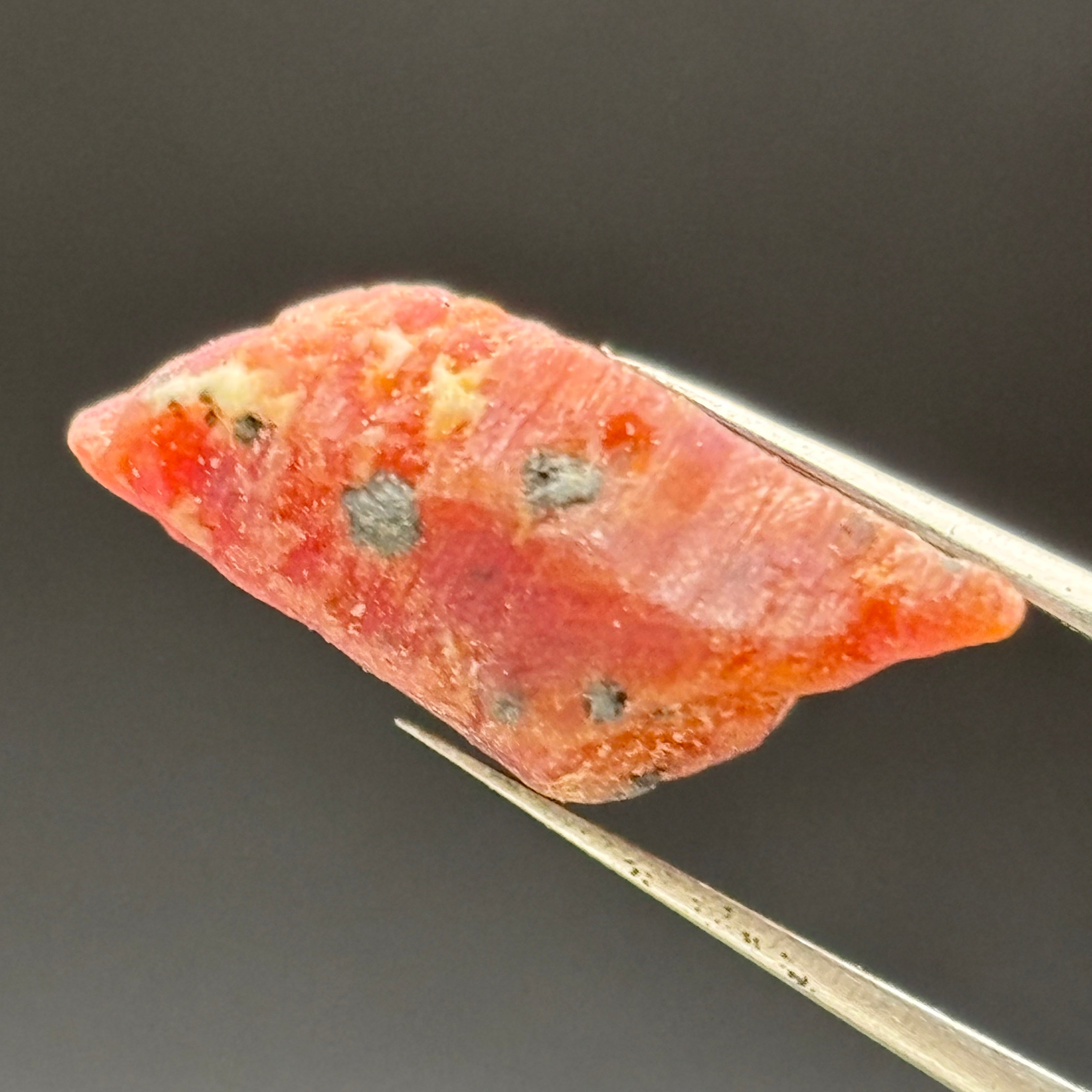 Natural Fluorescent Ruby Crystal - 095